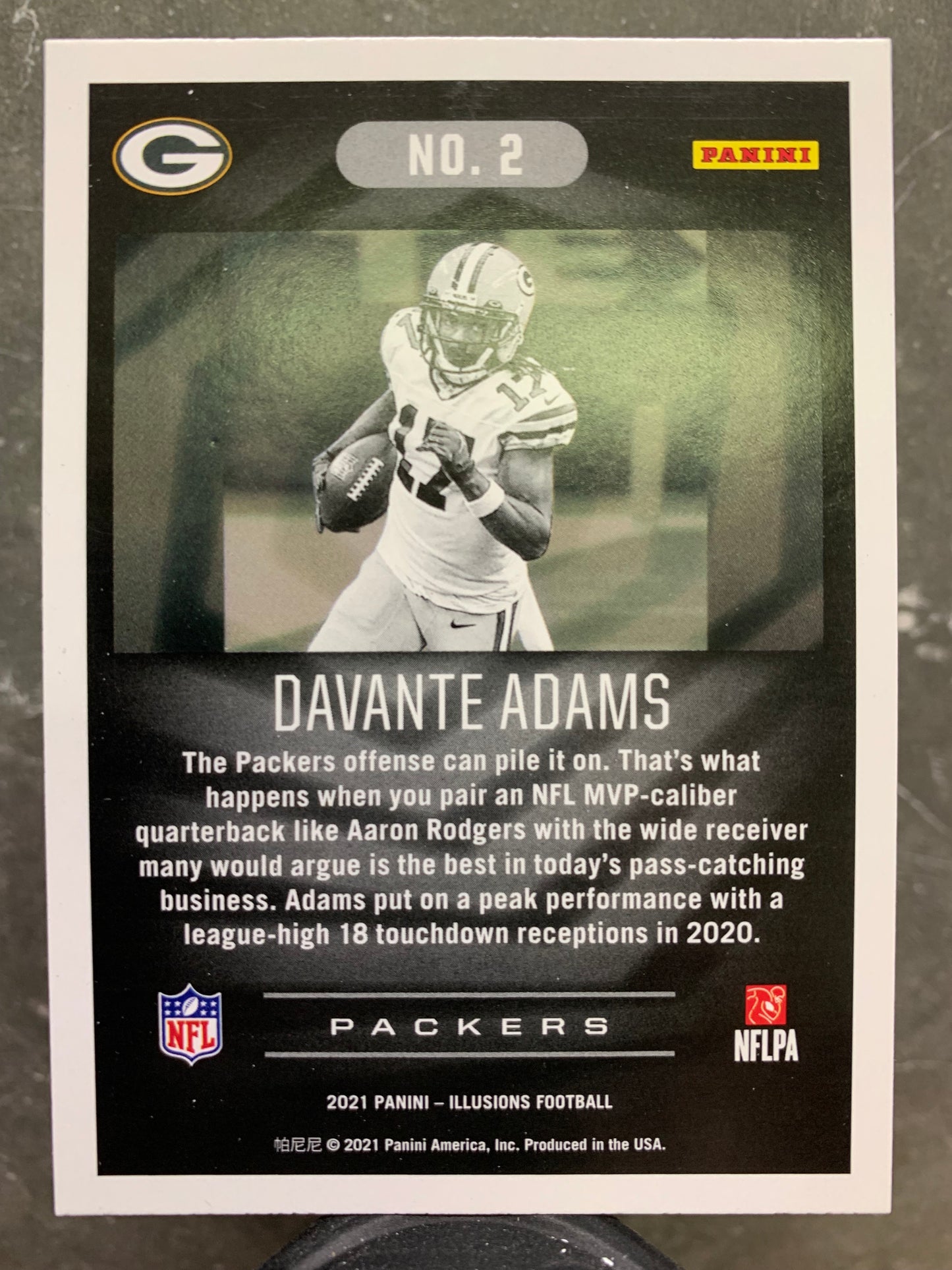 2021 Panini Illusions #2 Davante Adams Green Bay Packers