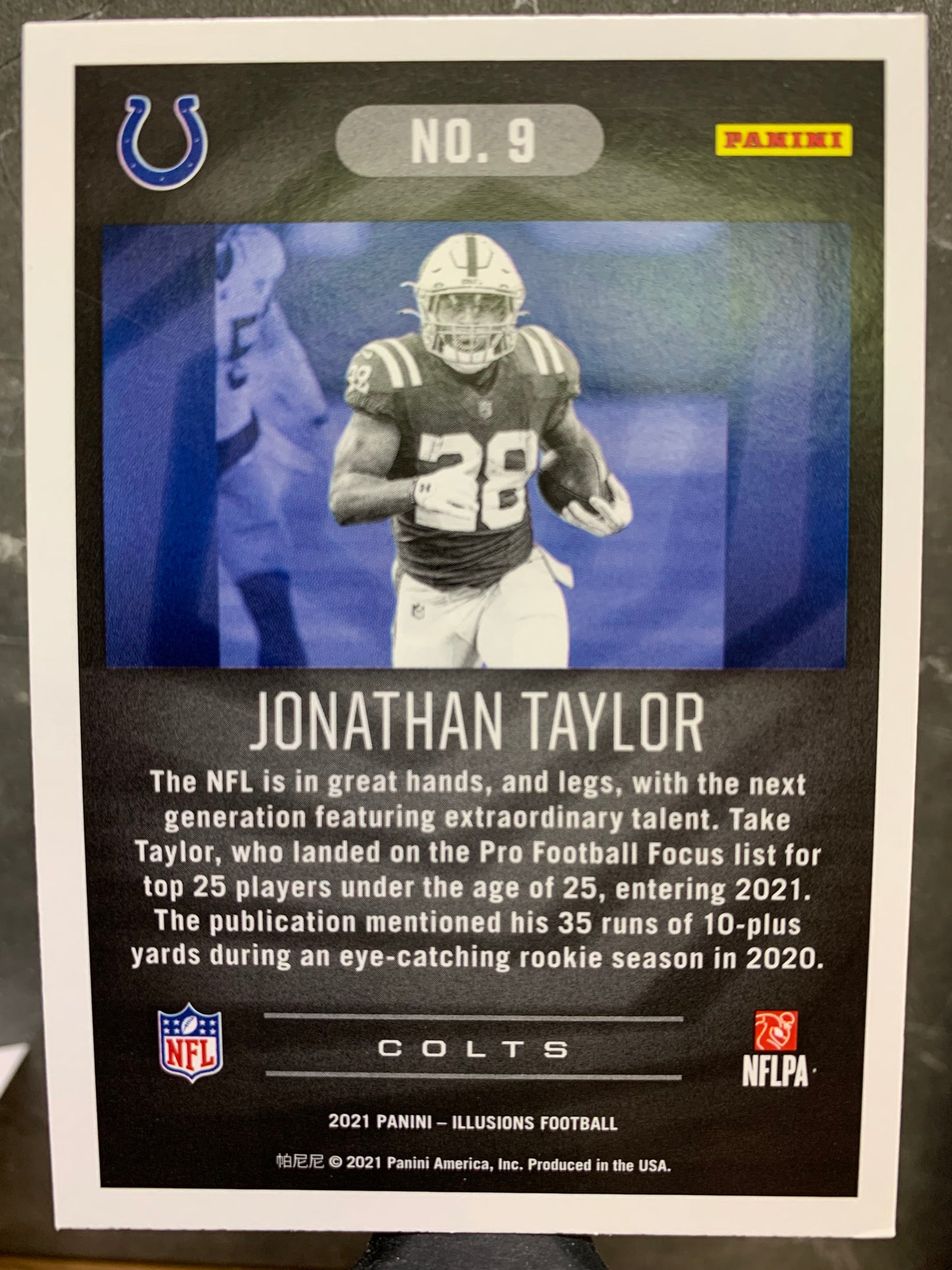 2021 Panini Illusions #9 Jonathan Taylor Indianapolis Colts