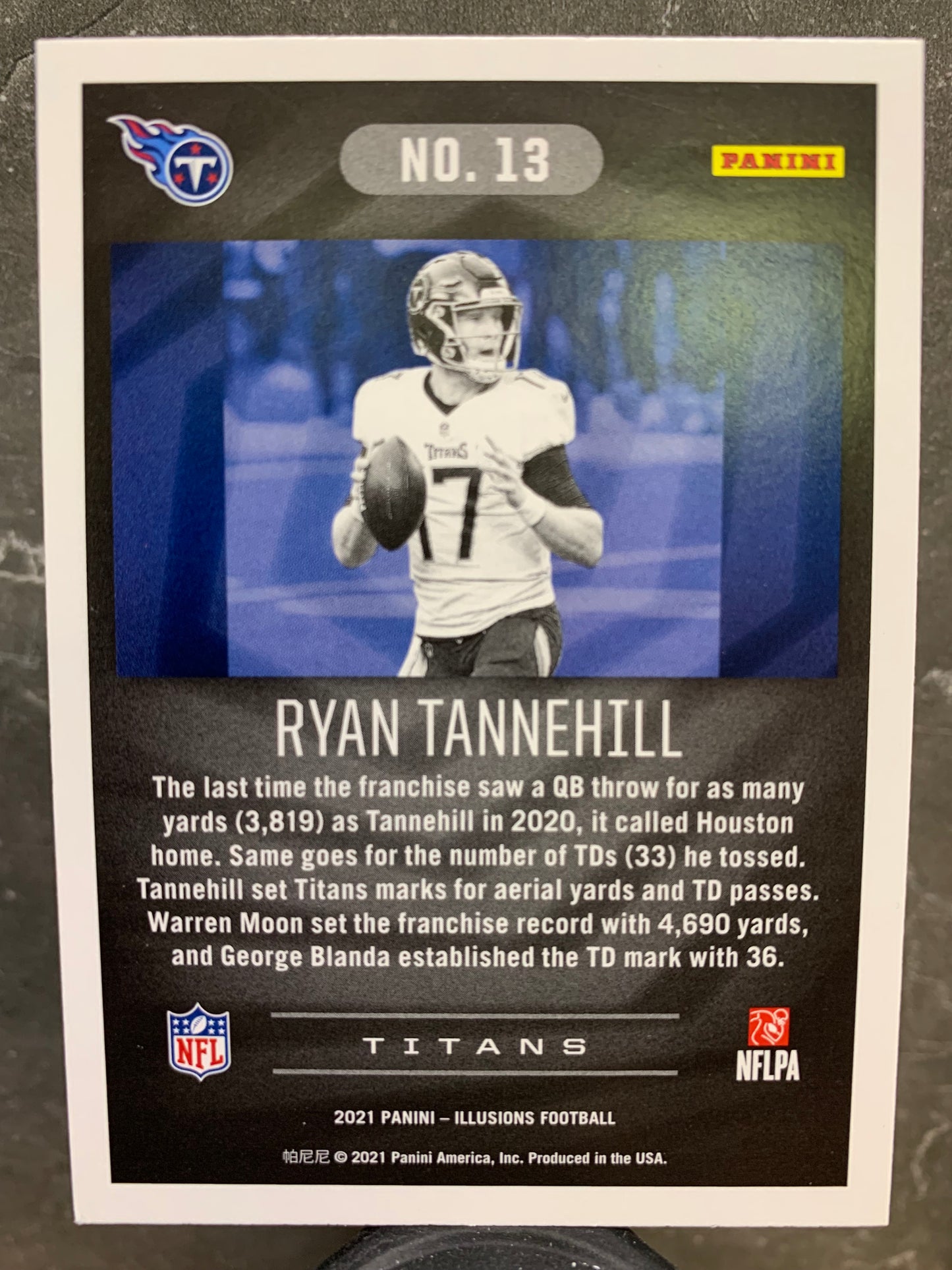 2021 Panini Illusions #13 Ryan Tannehill Tennessee Titans