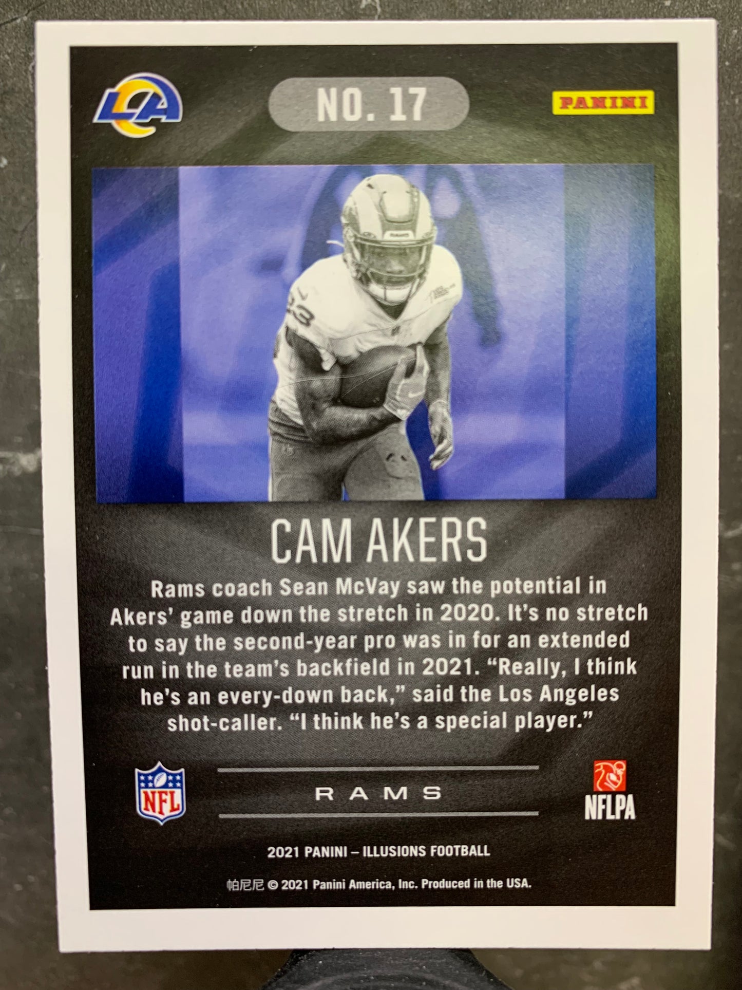 2021 Panini Illusions #17 Cam Akers Los Angeles Rams