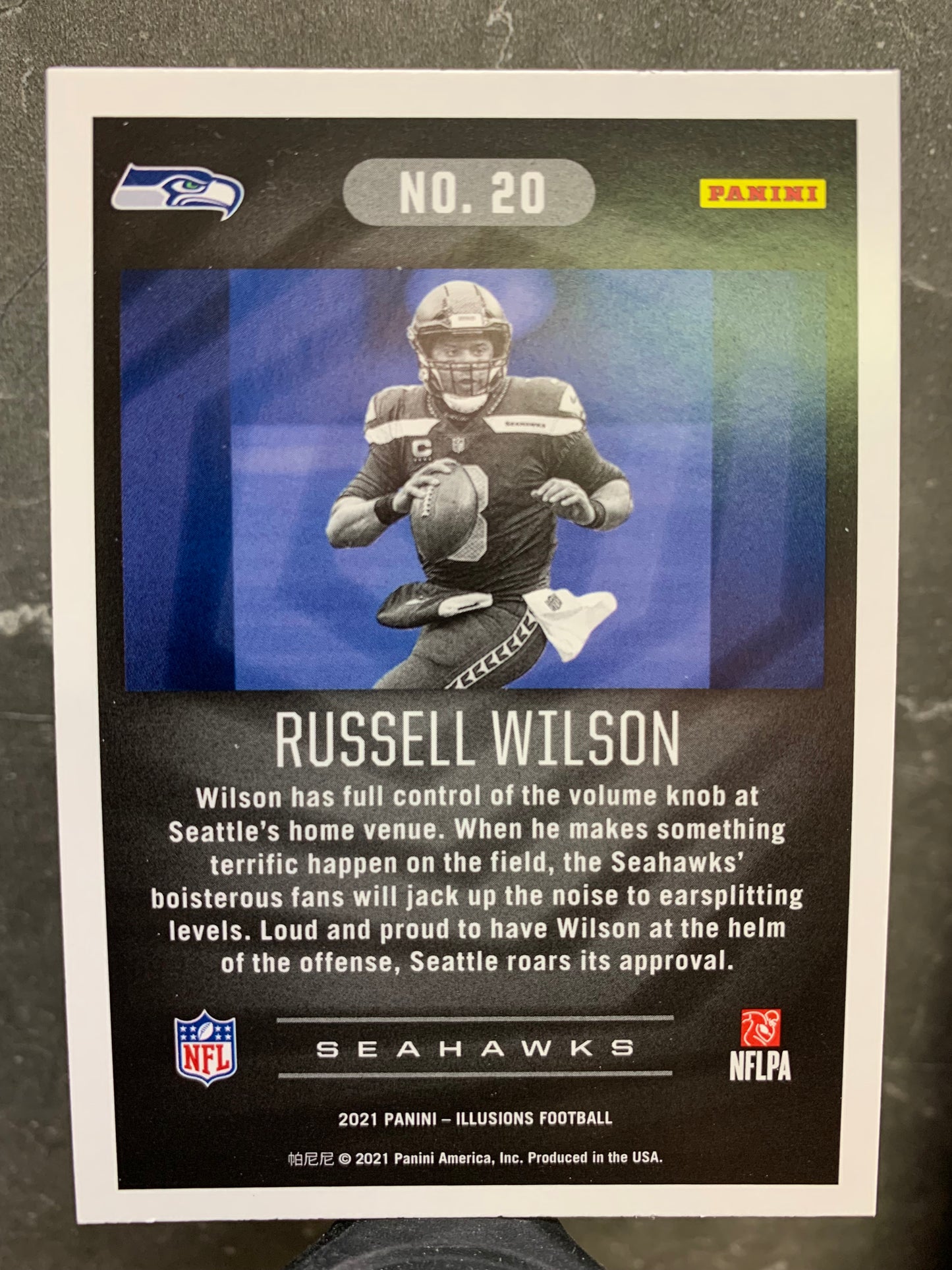 2021 Panini Illusions #20 Russell Wilson Seattle Seahawks