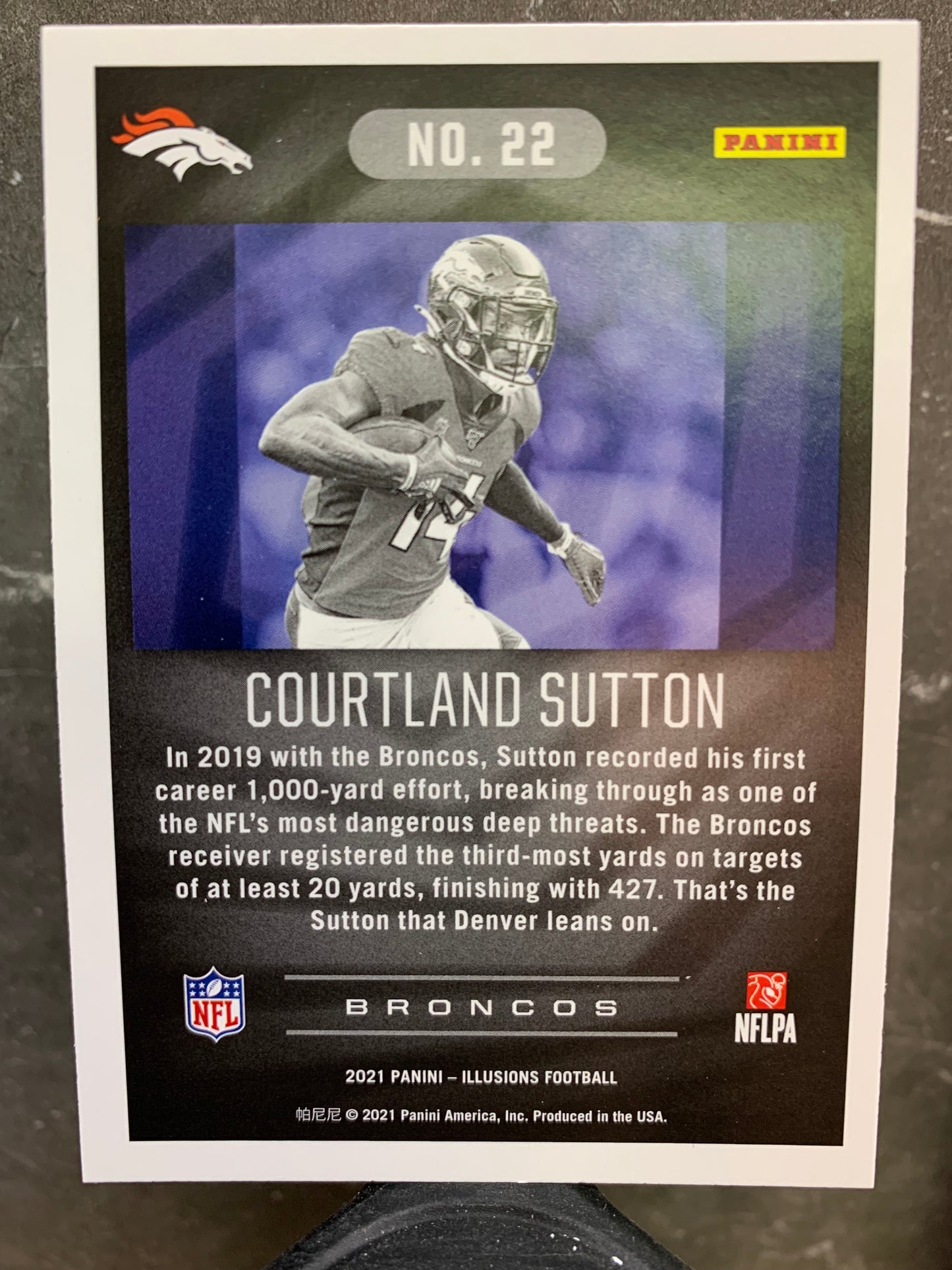 2021 Panini Illusions #22 Courtland Sutton Denver Broncos