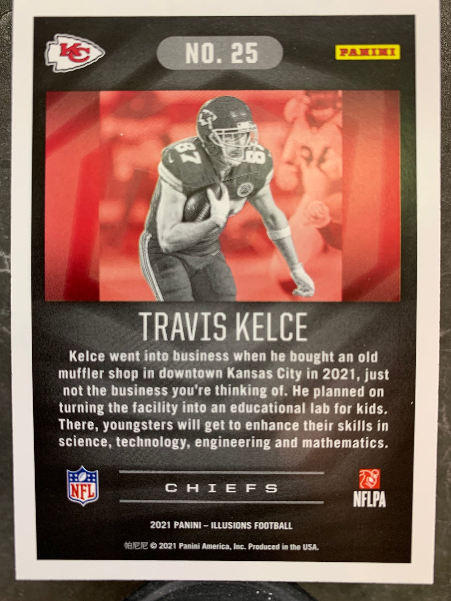 2021 Panini Illusions #25 Travis Kelce Kansas City Chiefs