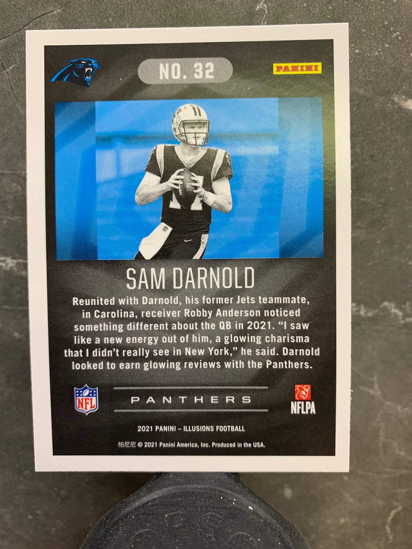 2021 Panini Illusions #32 Sam Darnold Carolina Panthers