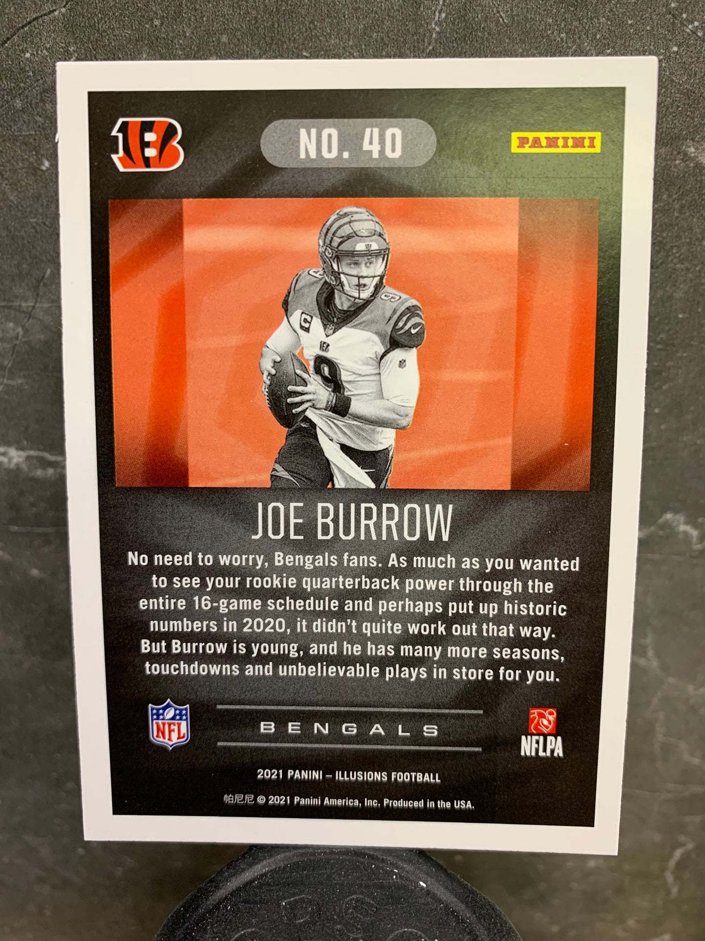 2021 Panini Illusions #40 Joe Burrow Cincinnati Bengals