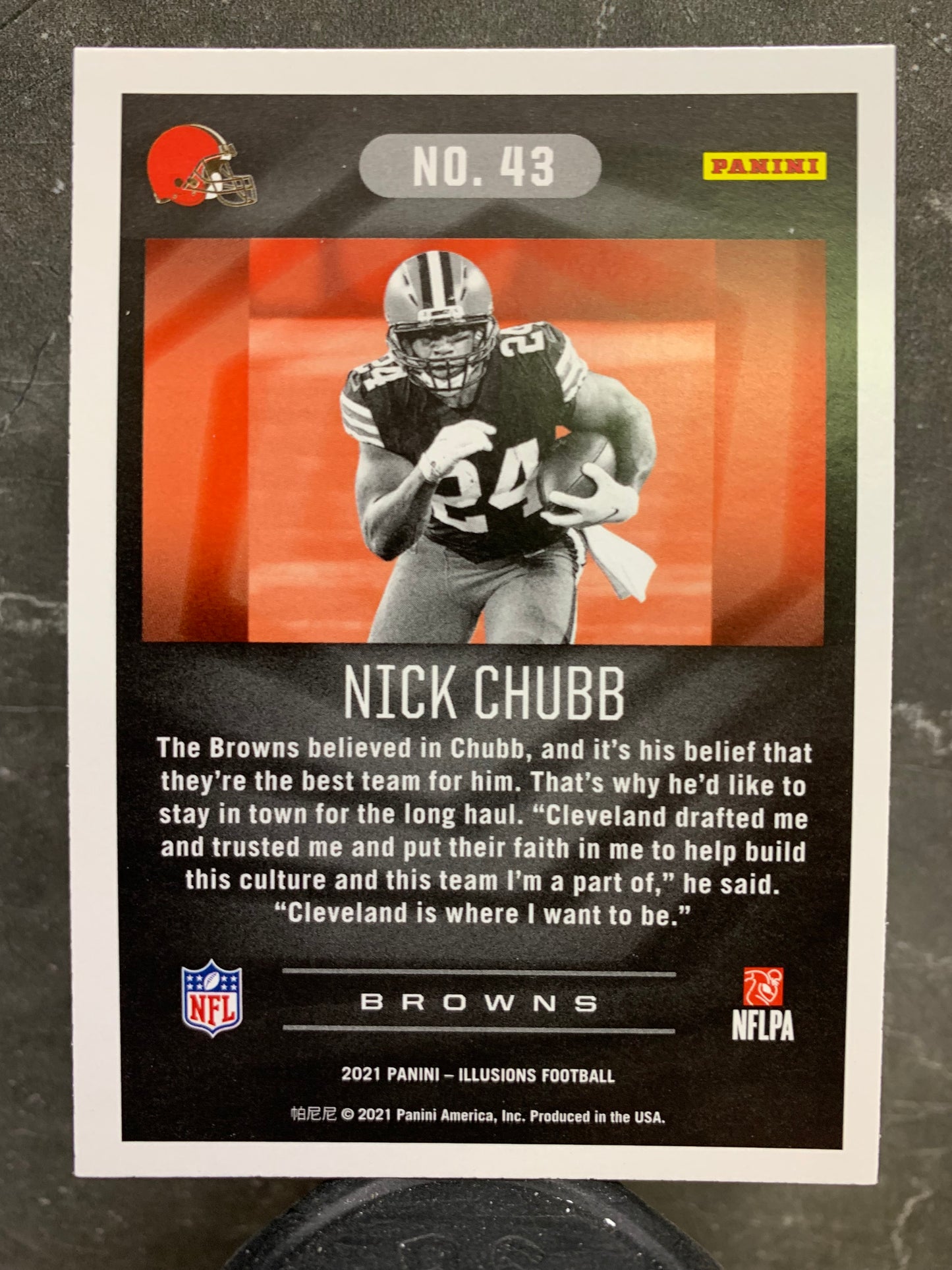 2021 Panini Illusions #43 Nick Chubb Cleveland Browns