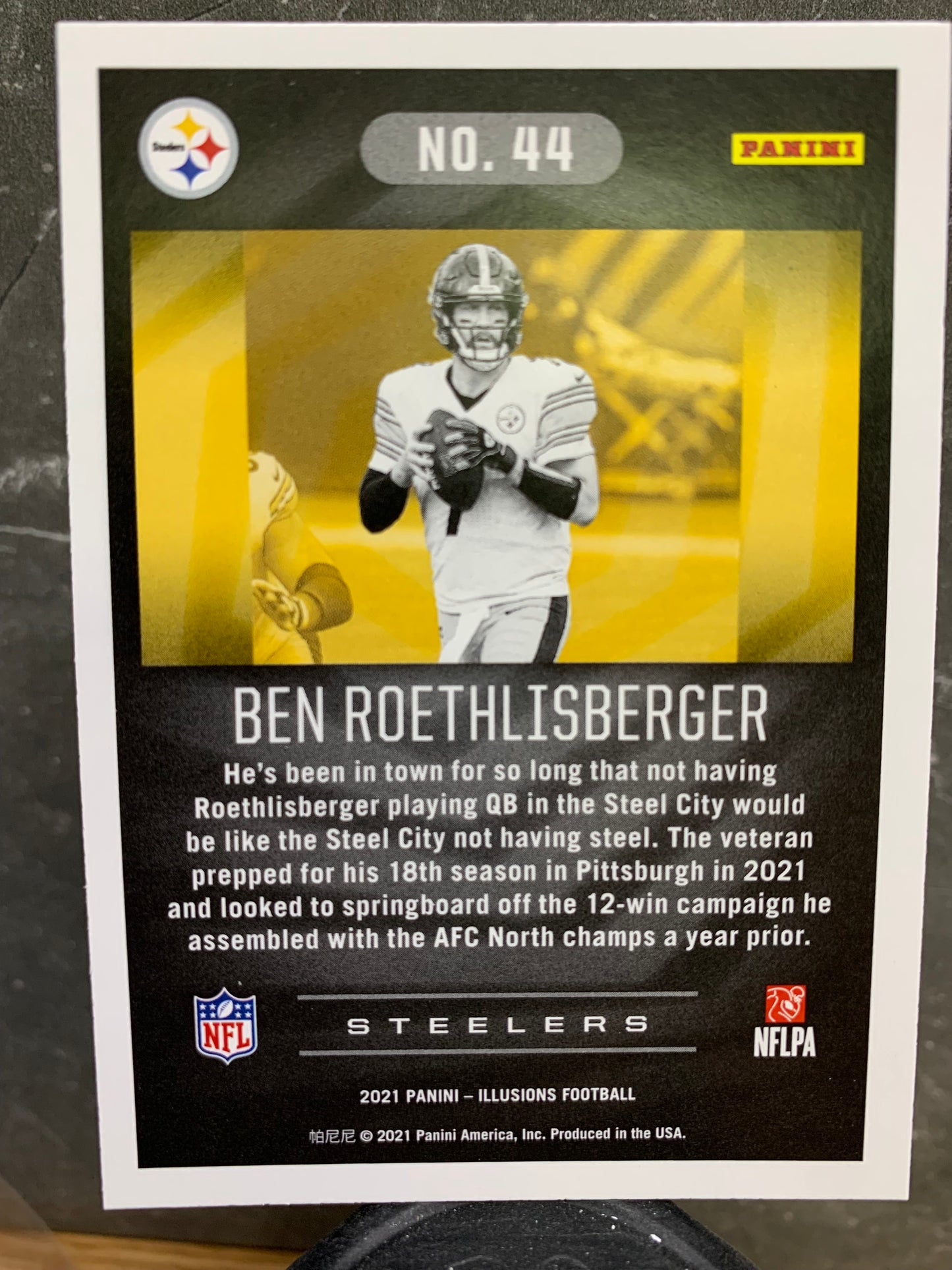 2021 Panini Illusions #44 Ben Roethlisberger Pittsburgh Steelers