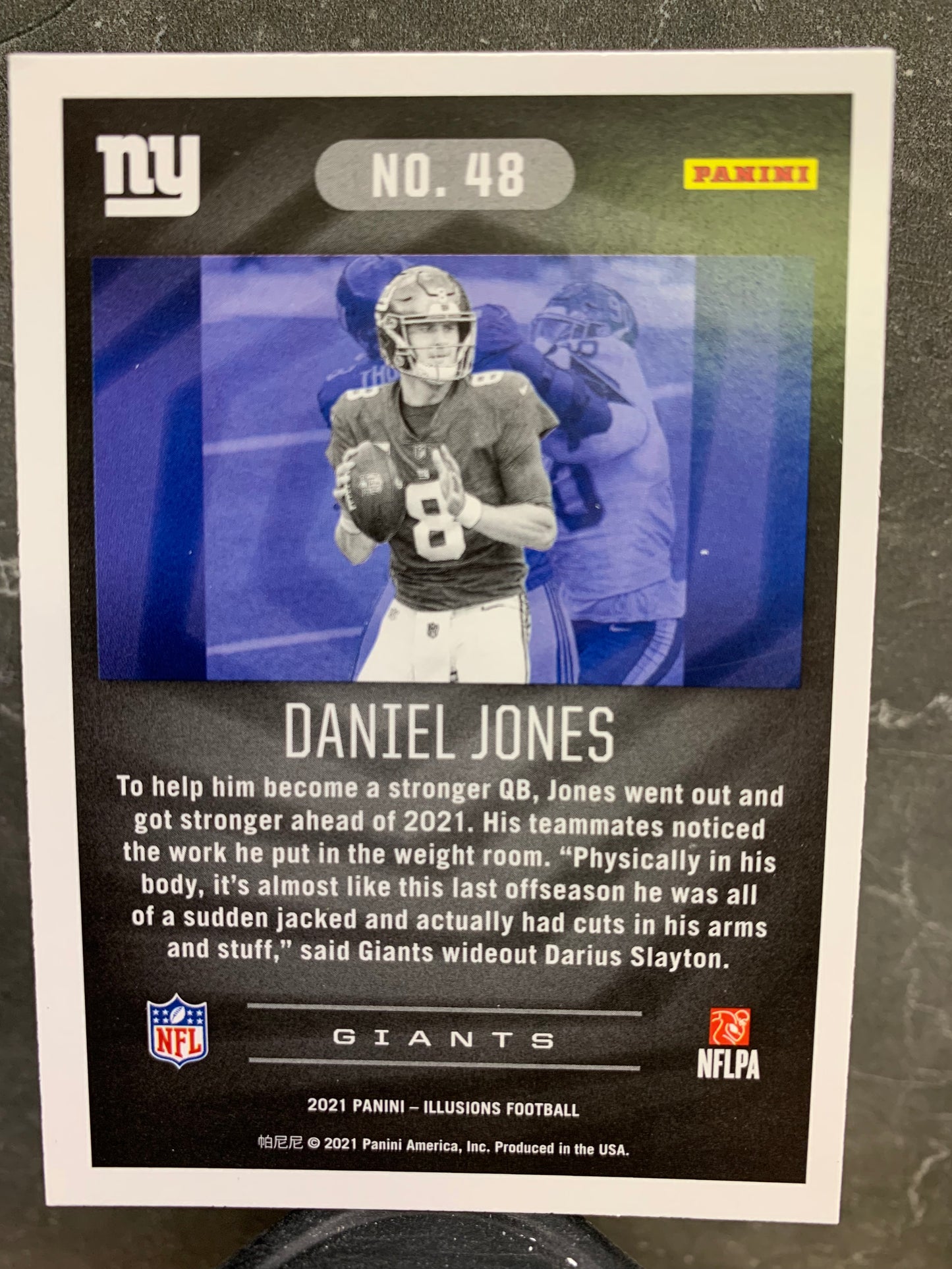 2021 Panini Illusions #48 Daniel Jones New York Giants