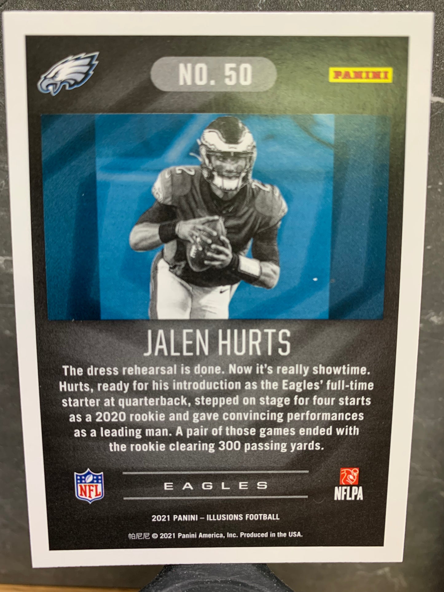 2021 Panini Illusions #50 Jalen Hurts Philadelphia Eagles