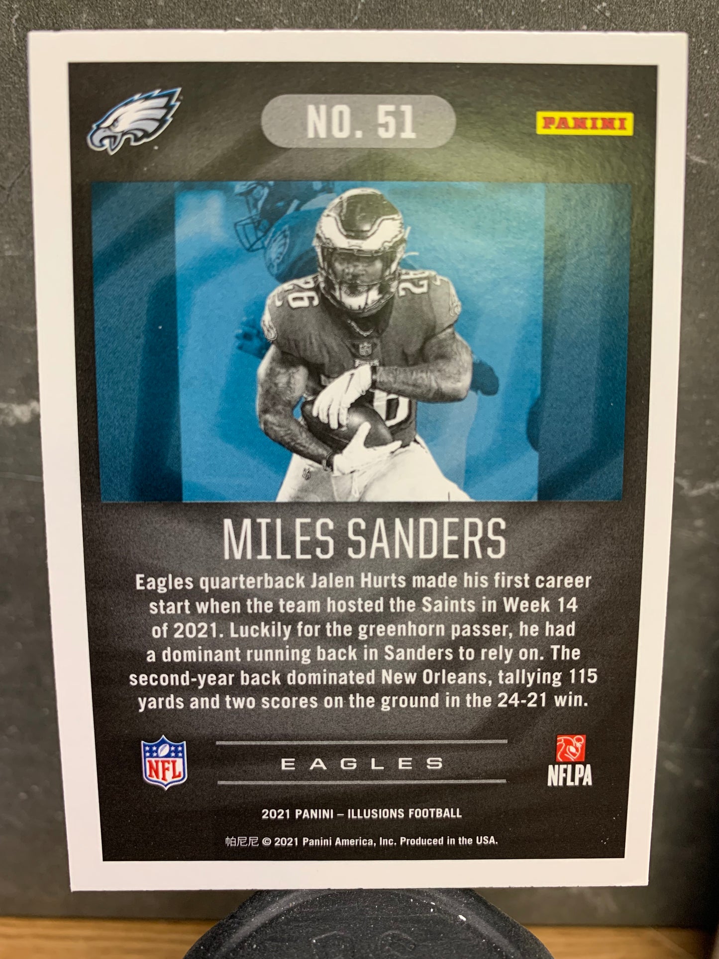 2021 Panini Illusions #51 Miles Sanders Philadelphia Eagles