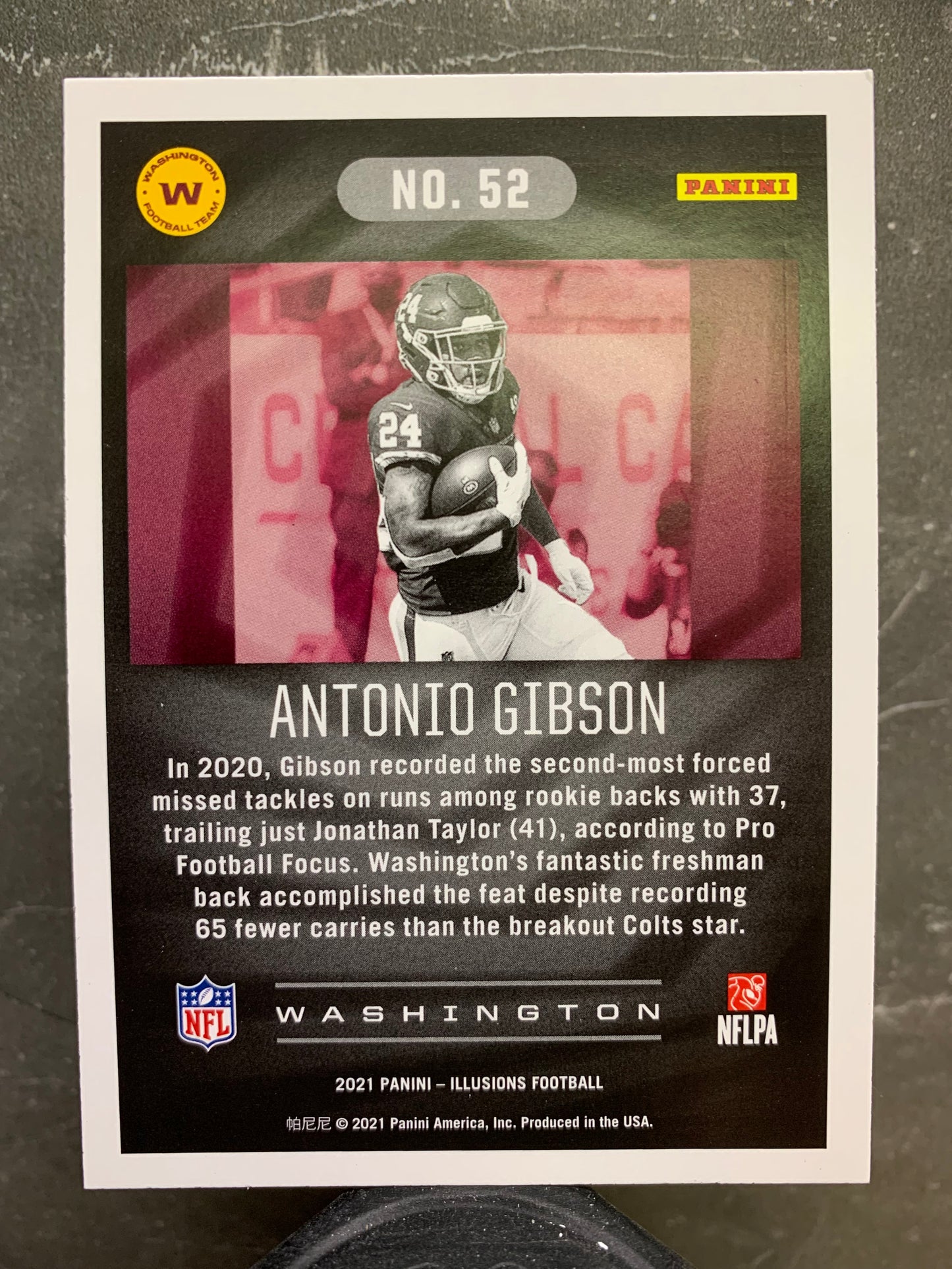 2021 Panini Illusions #52 Antonio Gibson WFT