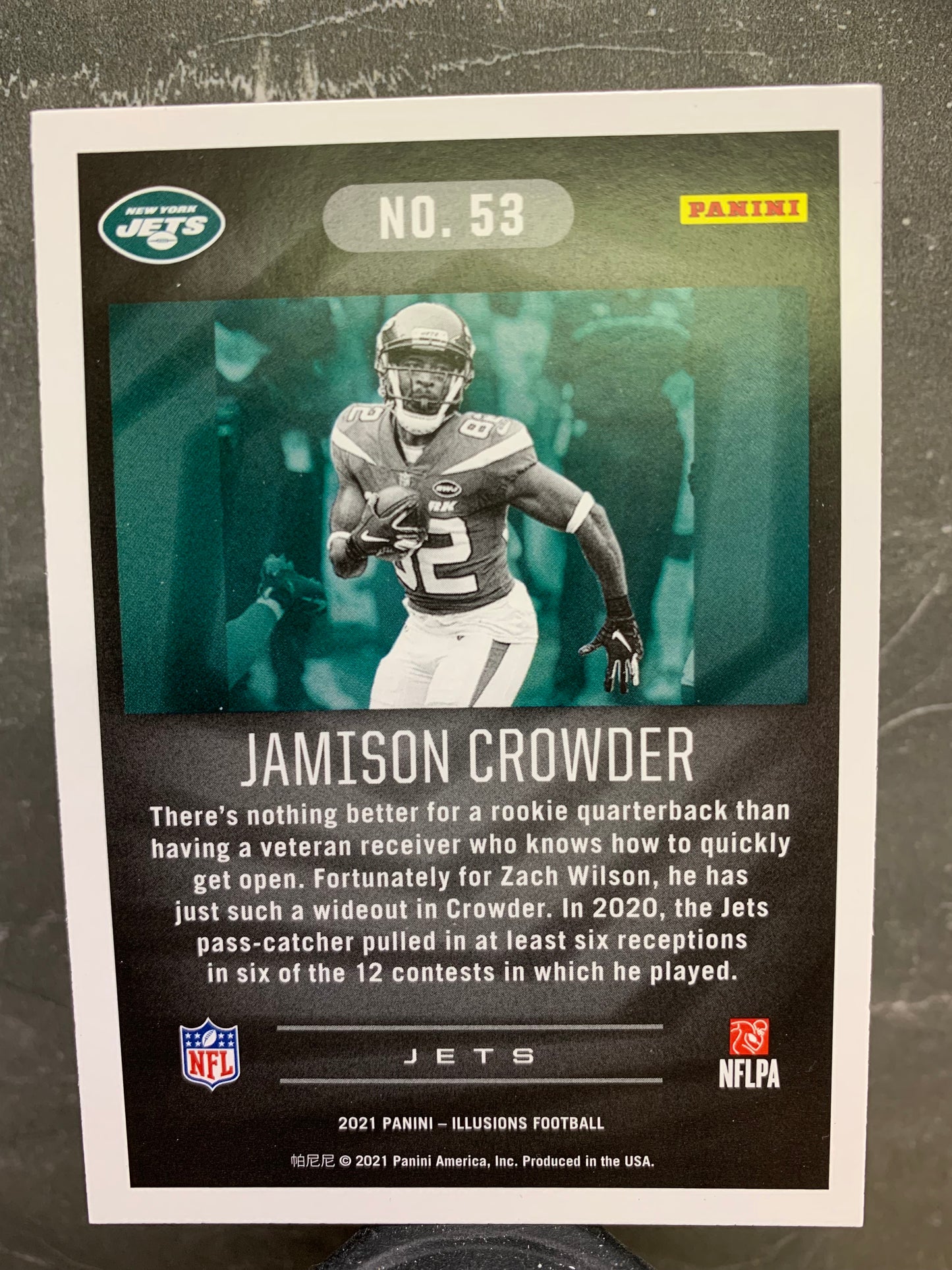 2021 Panini Illusions #53 Jamison Crowder New York Jets