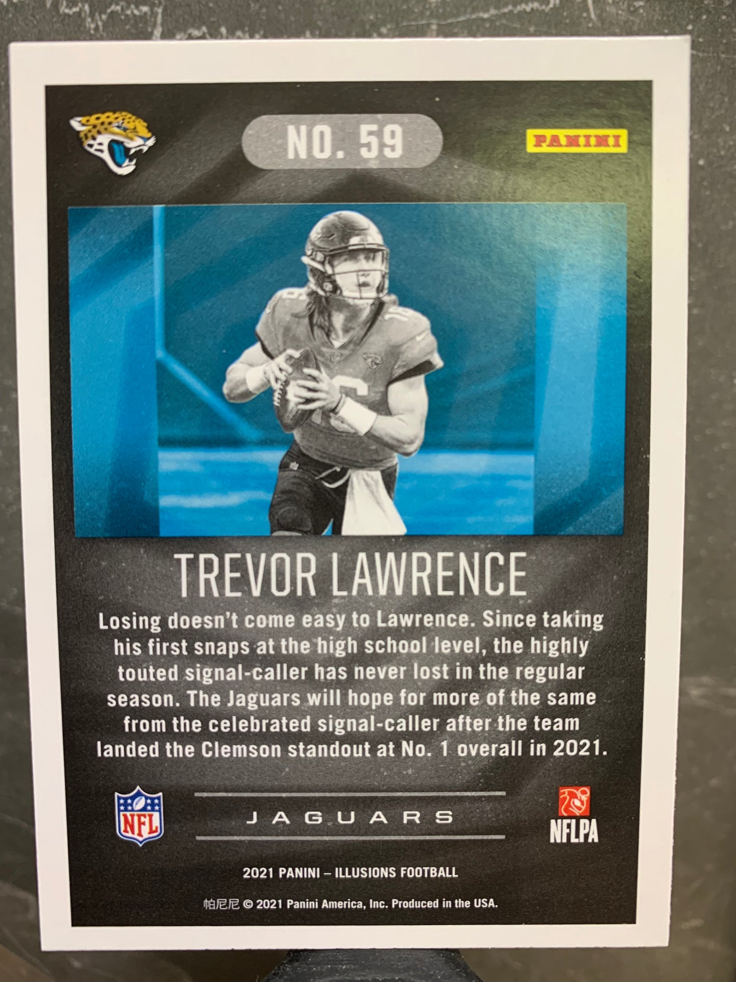 2021 Panini Illusions #59 Trevor Lawrence RC Jacksonville Jaguars