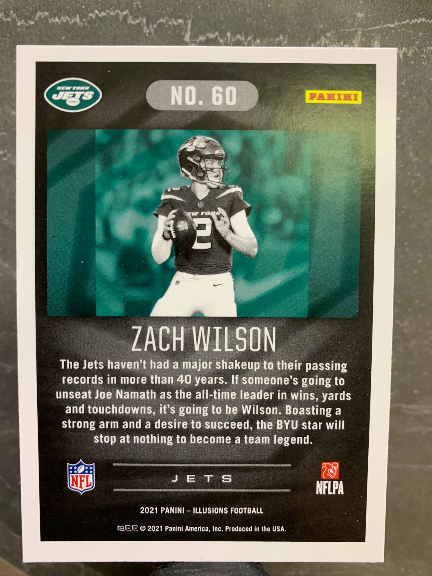 2021 Panini Illusions #60 Zach Wilson RC New York Jets