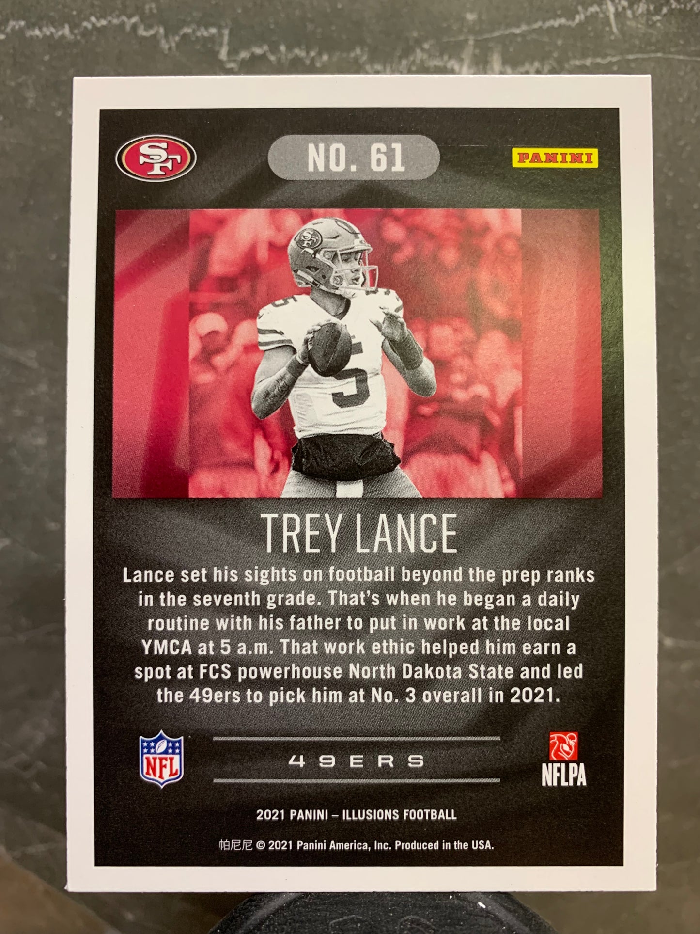 2021 Panini Illusions #61 Trey Lance RC San Francisco 49ers