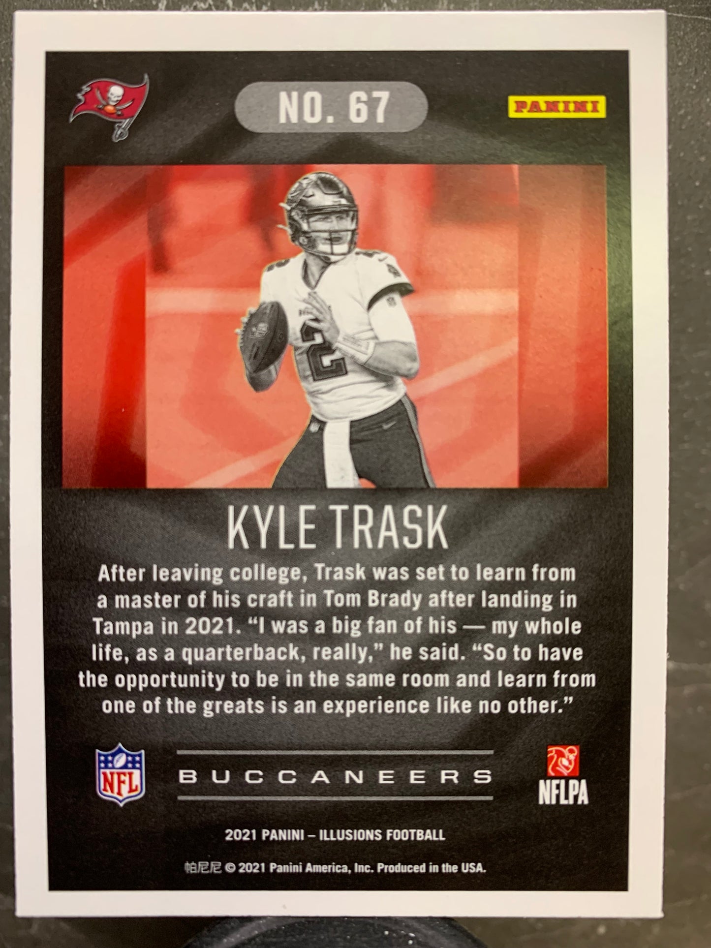 2021 Panini Illusions #67 Kyle Trask RC Tampa Bay Buccaneers