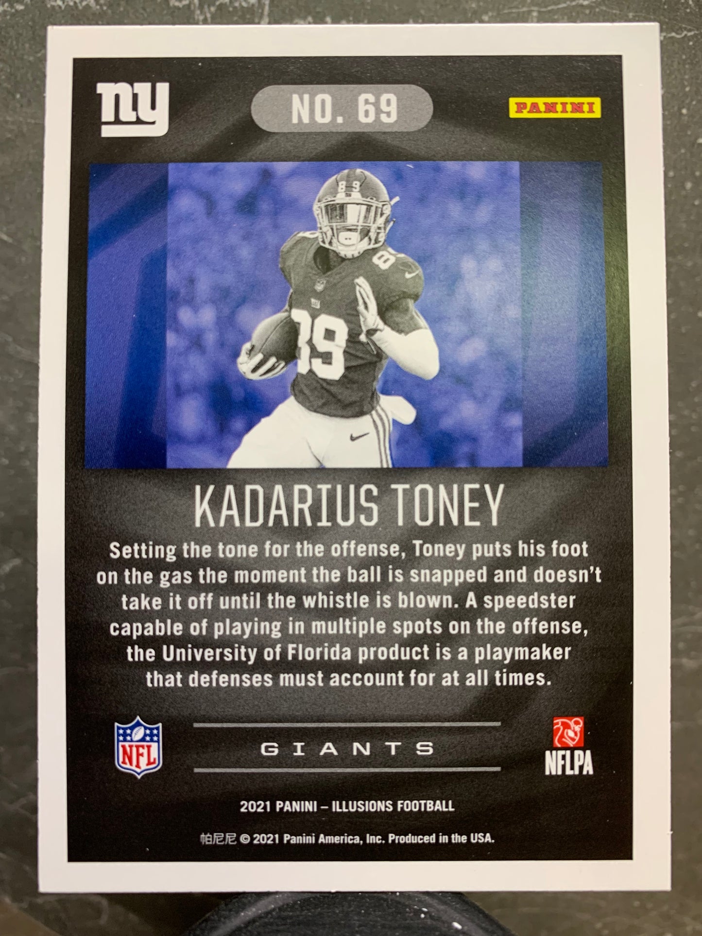 2021 Panini Illusions #69 Kadarius Toney RC New York Giants