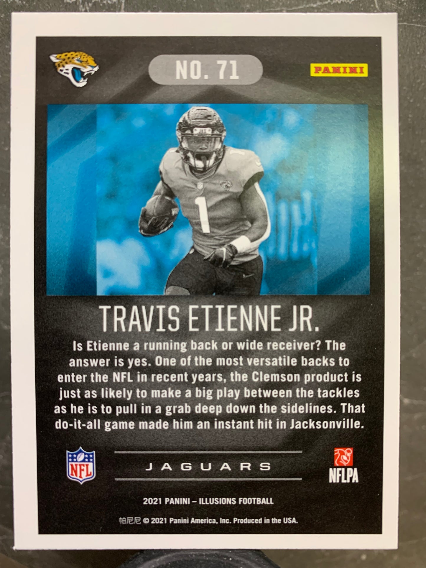 2021 Panini Illusions #71 Travis Etienne Jr. RC Jacksonville Jaguars