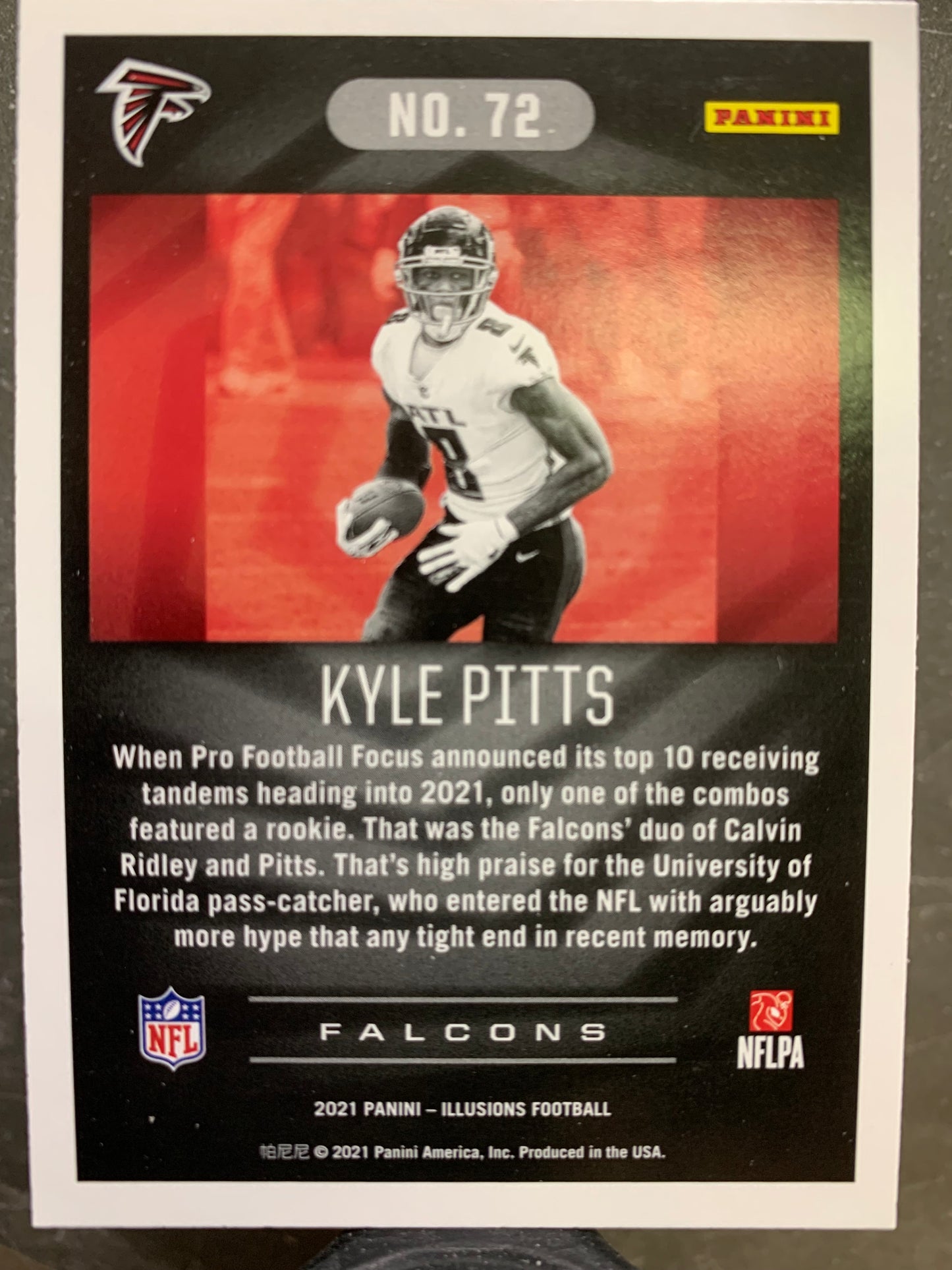 2021 Panini Illusions #72 Kyle Pitts RC Atlanta Falcons