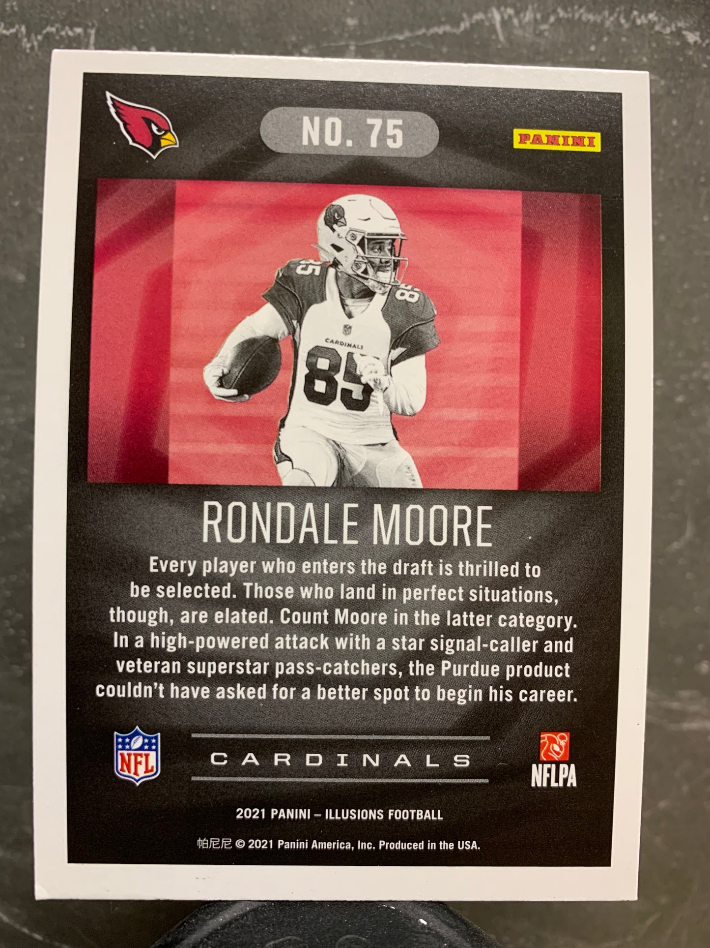 2021 Panini Illusions #75 Rondale Moore RC Arizona Cardinals