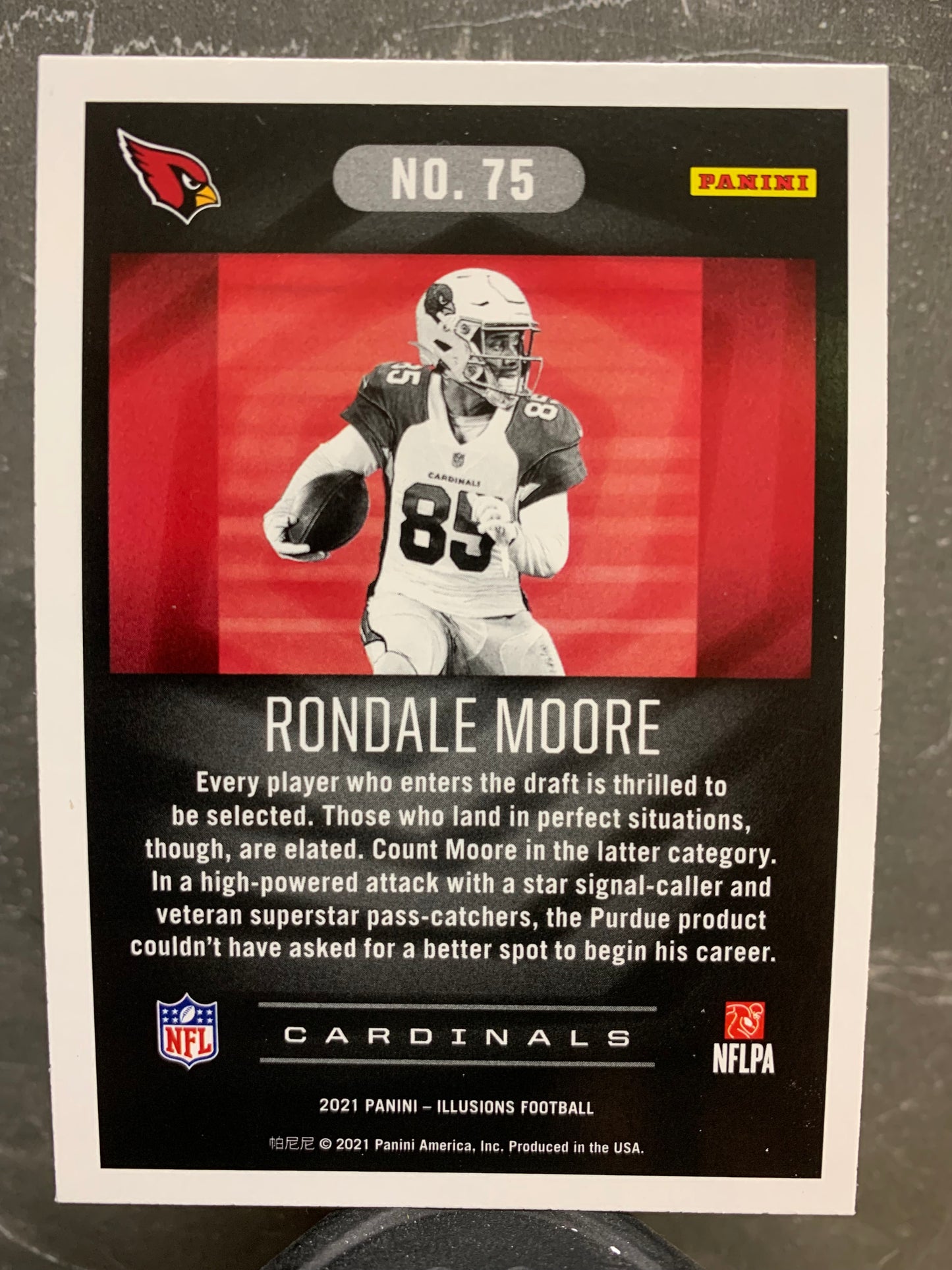 2021 Panini Illusions #75 Sapphire  Rondale Moore Arizona Cardinals