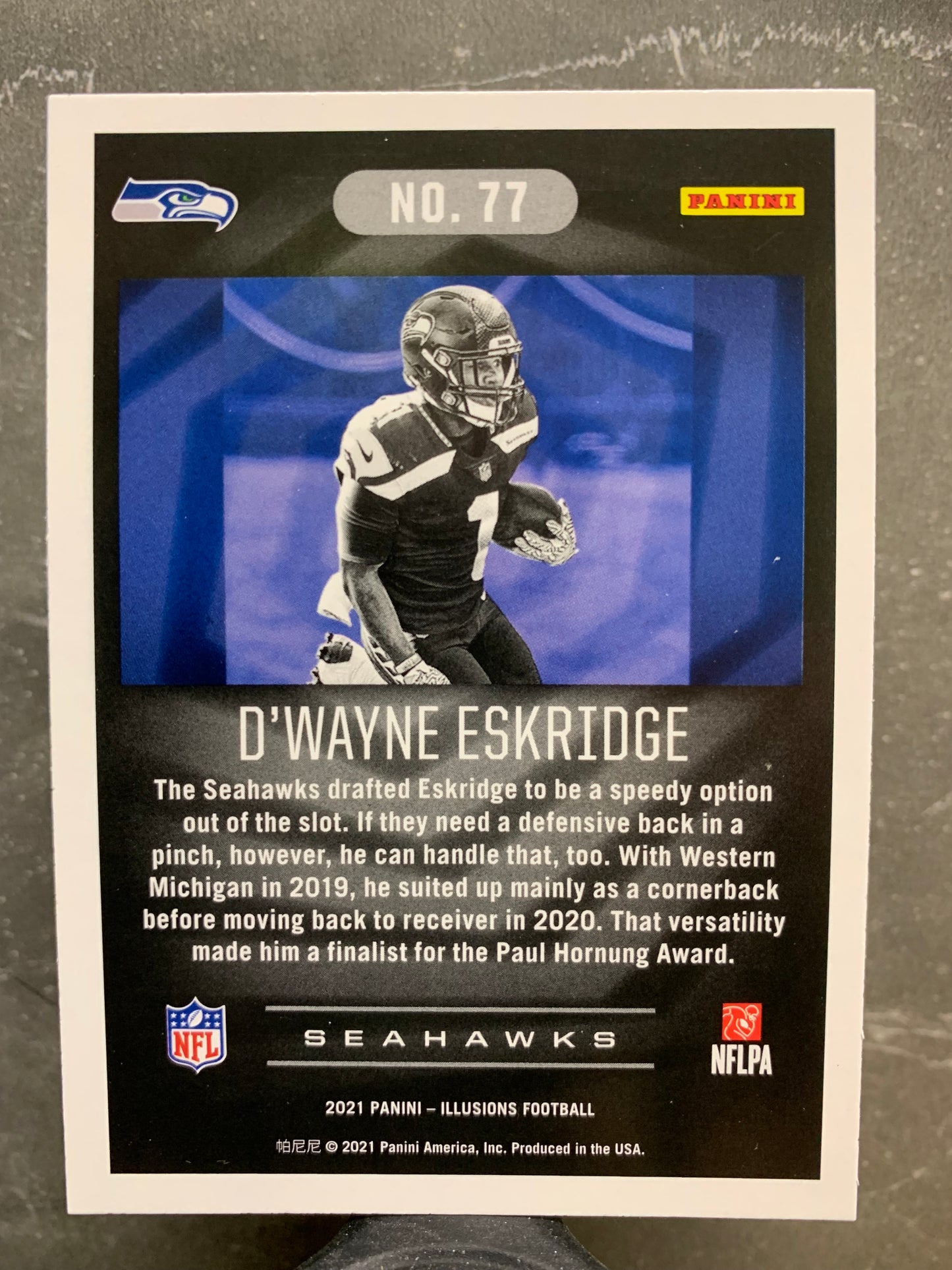 2021 Panini Illusions #77 Hyper  D'Wayne Eskridge Seattle Seahawks