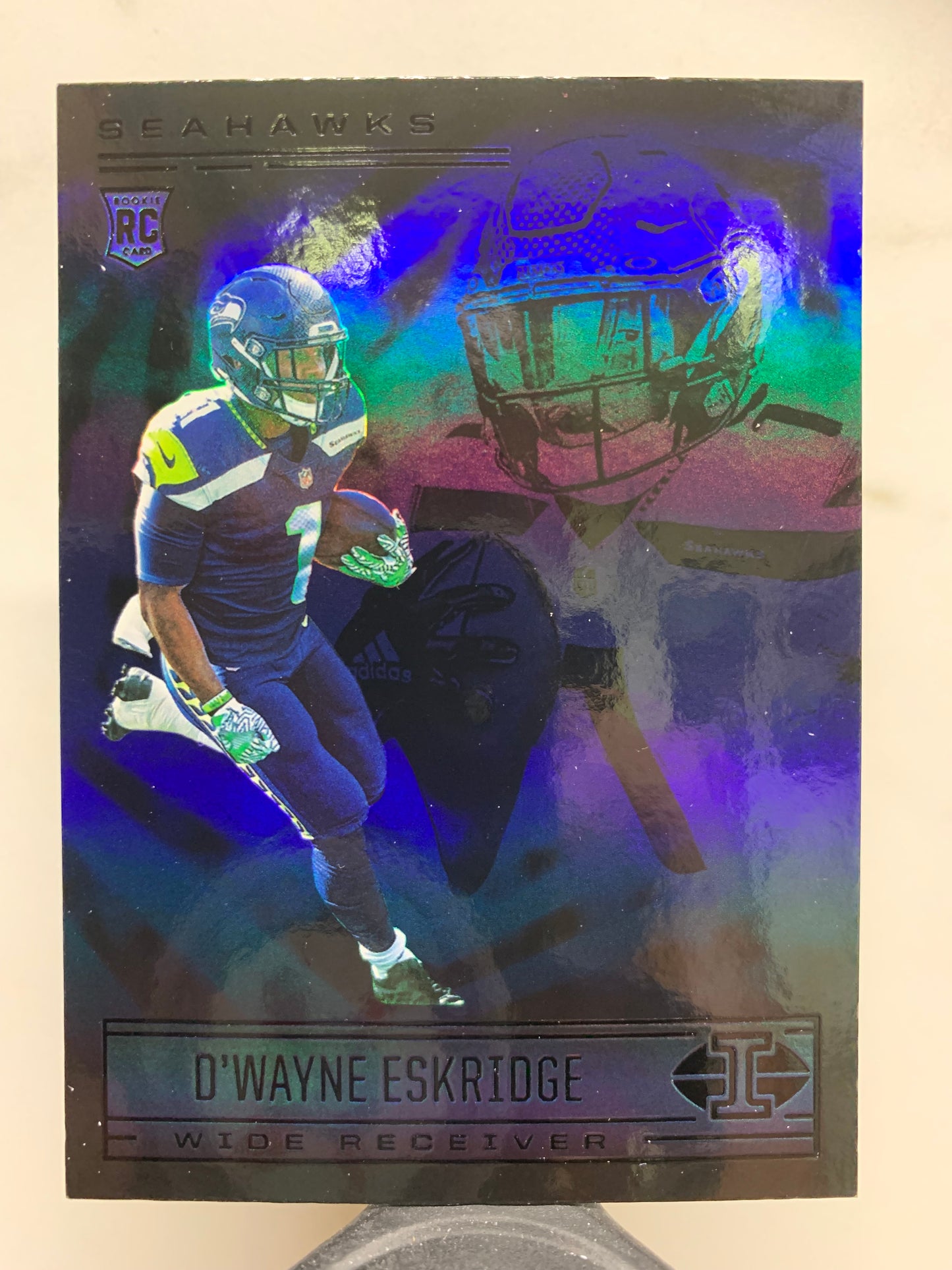 2021 Panini Illusions #77 Sapphire  D'Wayne Eskridge Seattle Seahawks