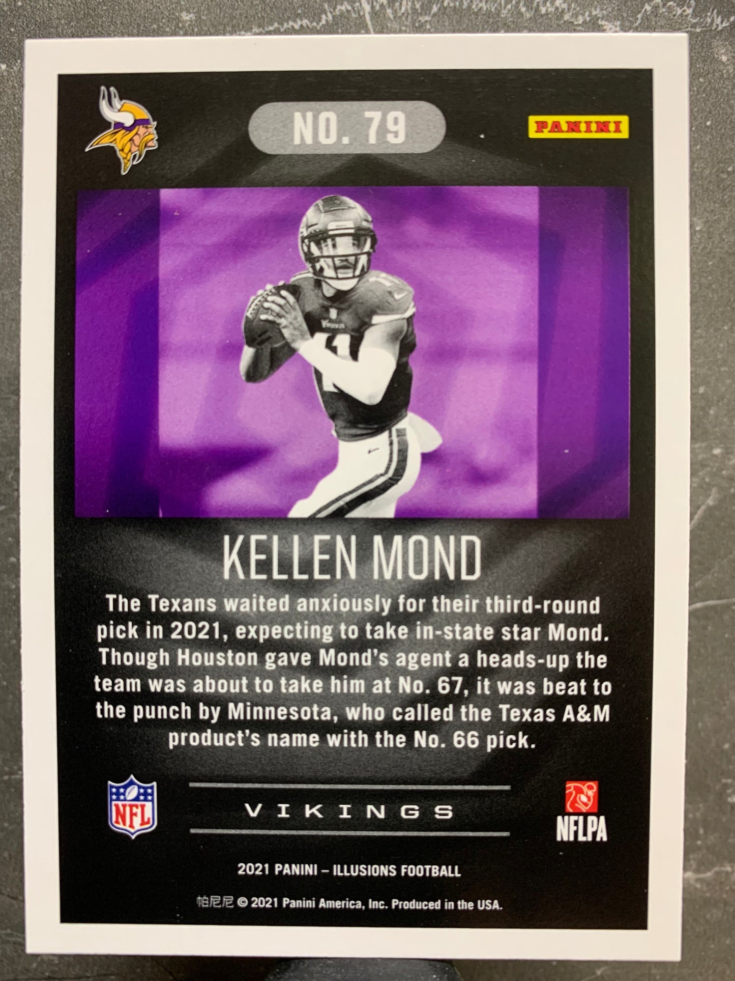 2021 Panini Illusions #79  Dots Kellen MondTeam: Minnesota Vikings