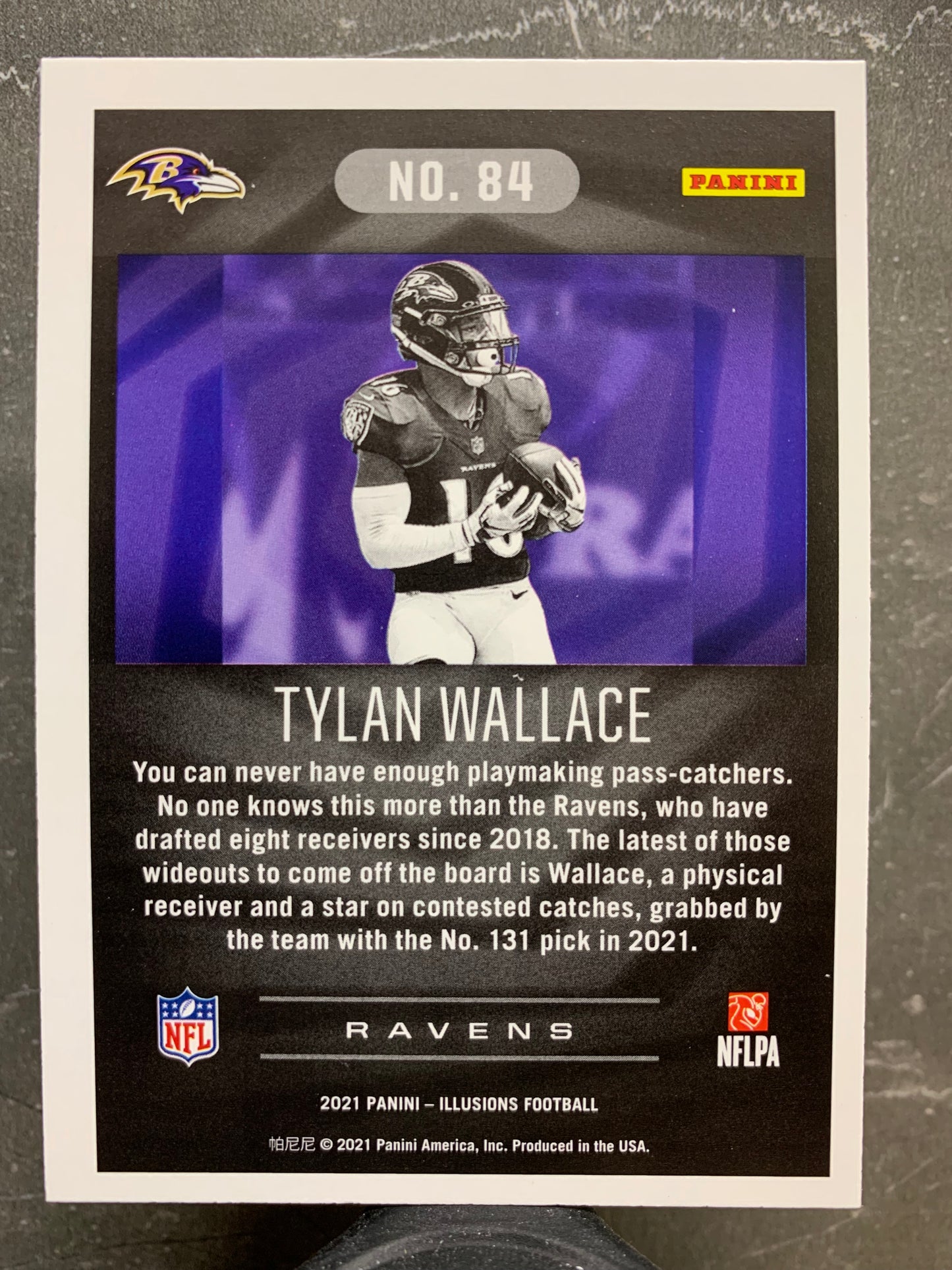 2021 Panini Illusions #84 Tylan Wallace RC Baltimore Ravens