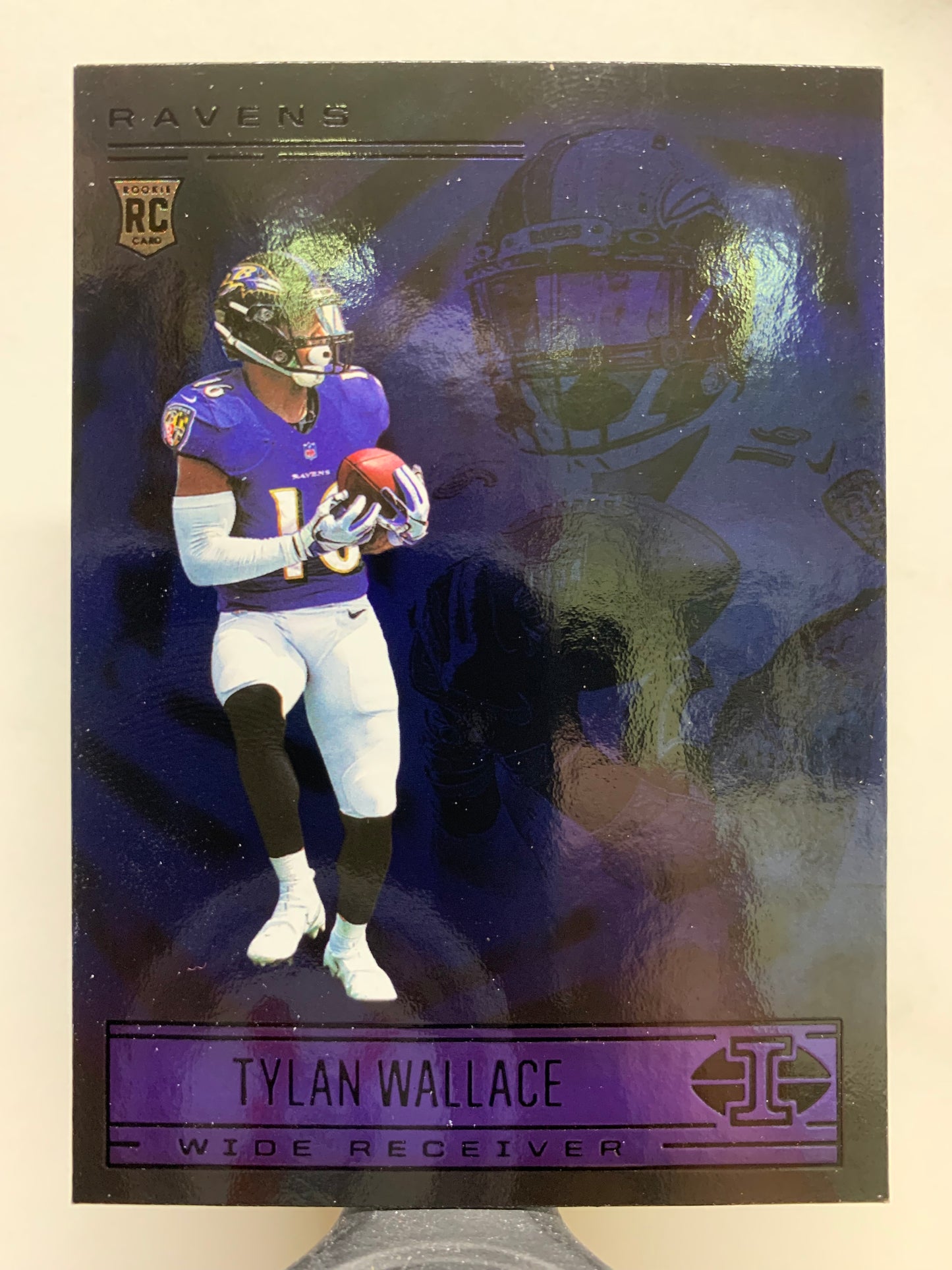 2021 Panini Illusions #84 Sapphire Tylan Wallace RC Baltimore Ravens