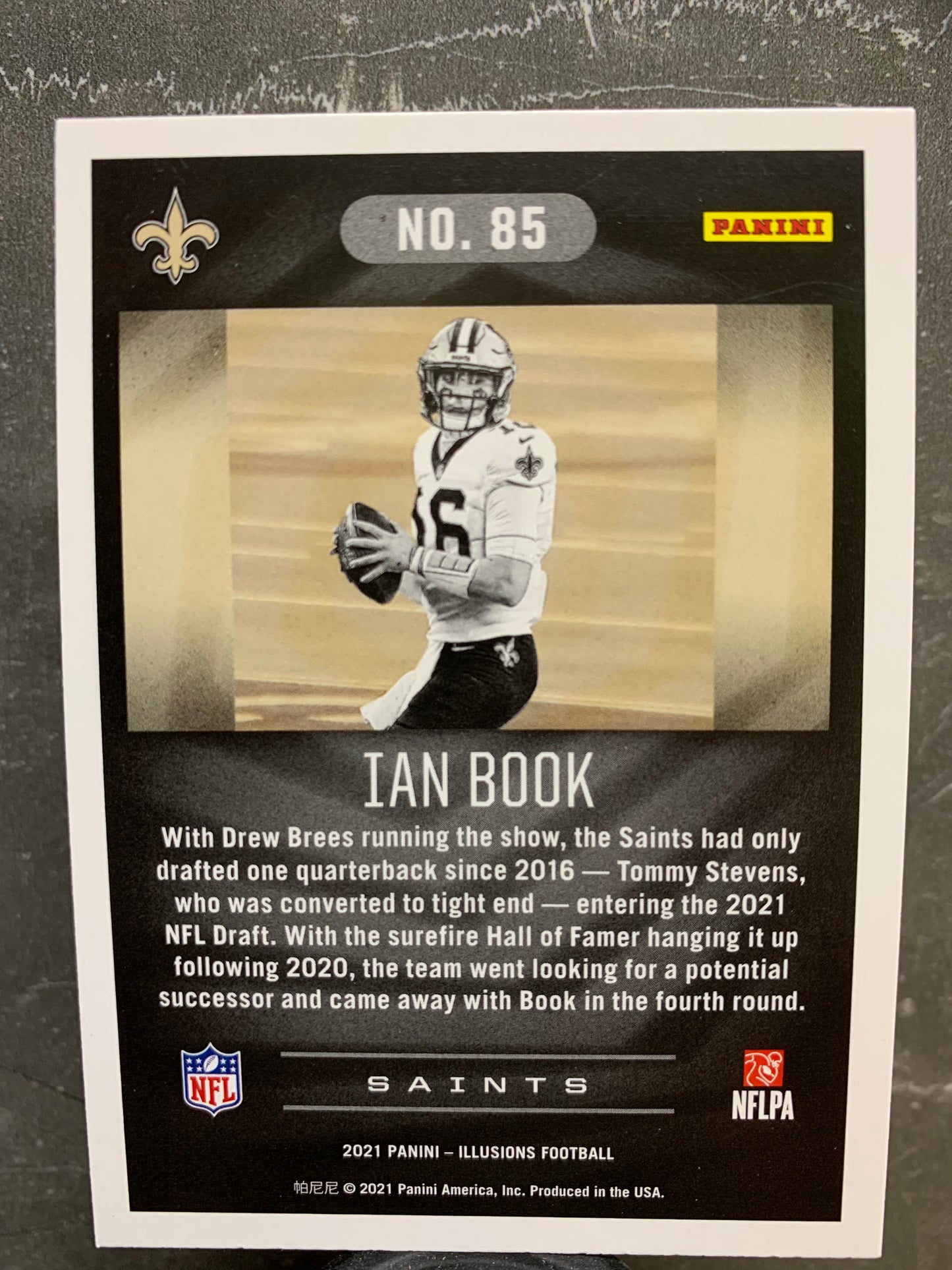 2021 Panini Illusions #85 Ian Book RC New Orleans Saints