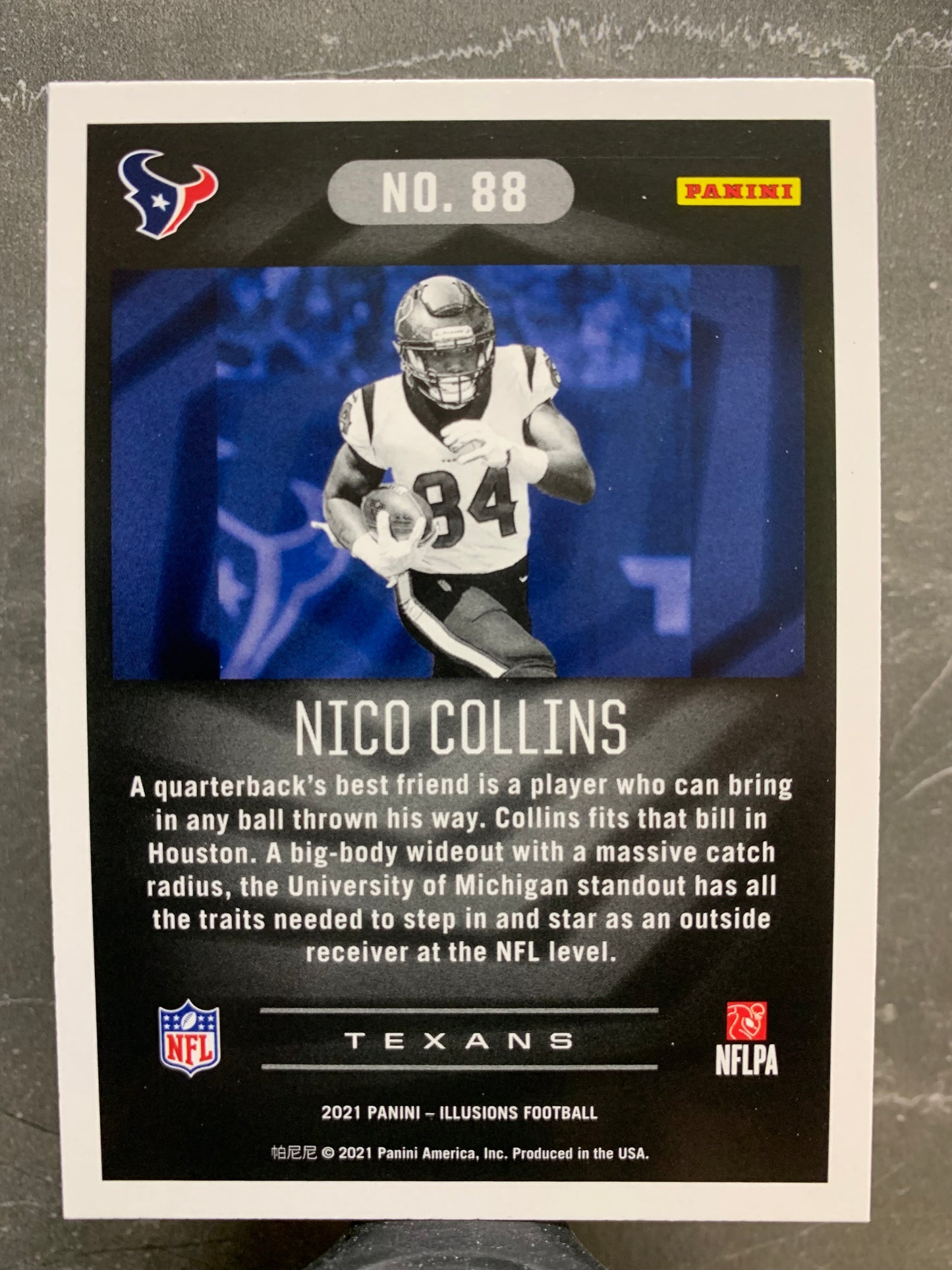 2021 Panini Illusions #88 Sapphire Nico Collins Houston Texans