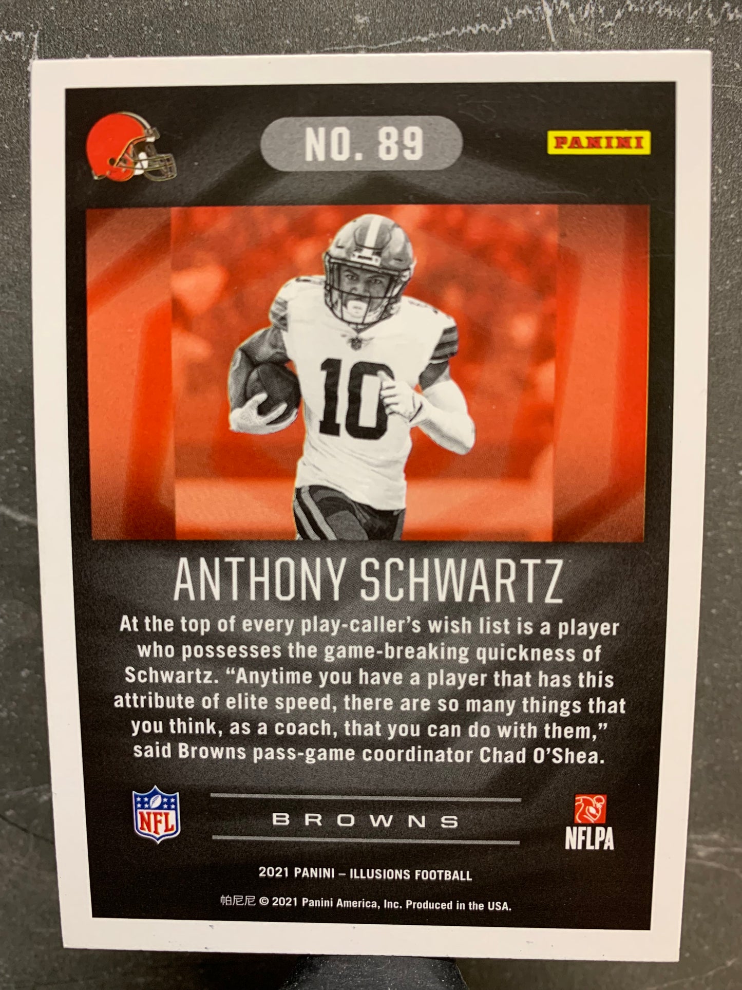 2021 Panini Illusions #89 Anthony Schwartz RC Cleveland Browns