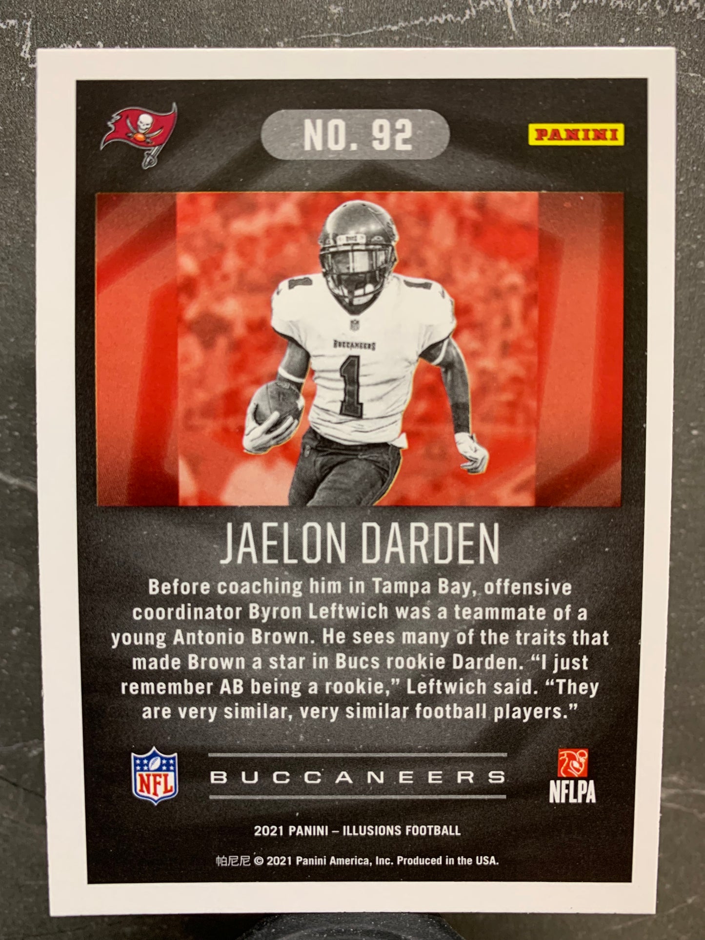 2021 Panini Illusions #92 Jaelon Darden RC Tampa Bay Buccaneers