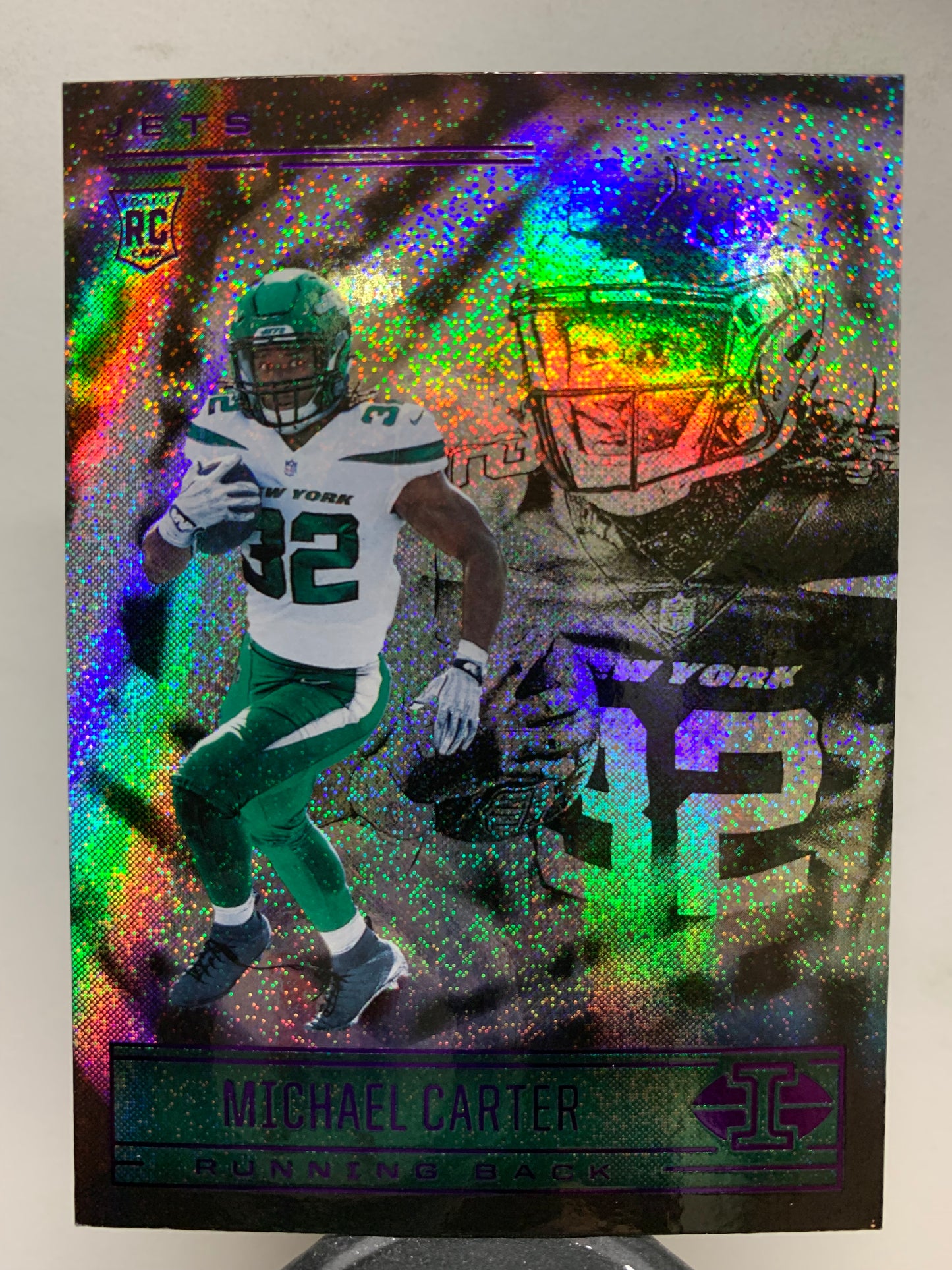 2021 Panini Illusions #93  Dots Michael Carter New York Jets