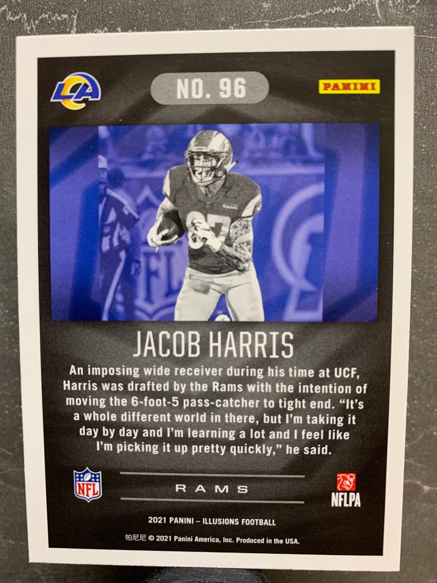 2021 Panini Illusions #96 Jacob Harris RC Los Angeles Rams