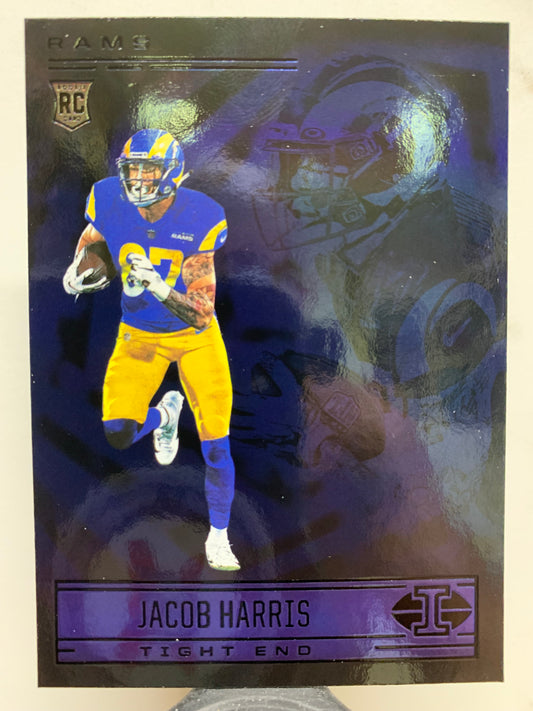 2021 Panini Illusions #96 Sapphire  Jacob Harris Los Angeles Rams