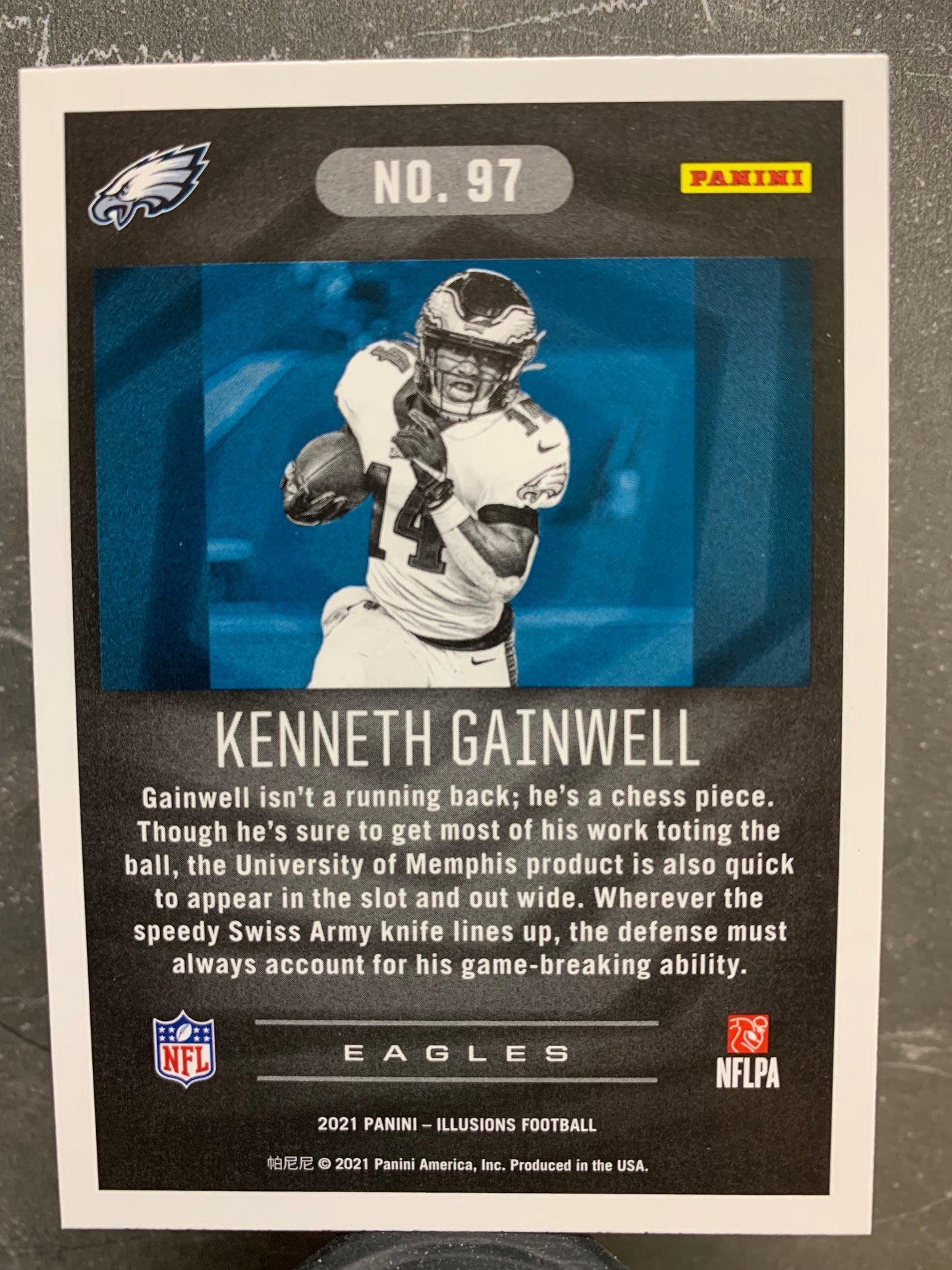 2021 Panini Illusions #97 Kenneth Gainwell RC Philadelphia Eagles