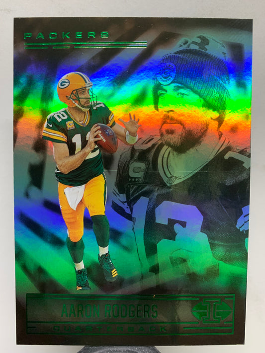 2021 Panini Illusions  #1 Emerald Aaron Rodgers Green Bay Packers