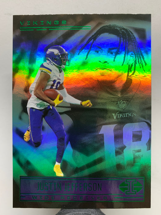 2021 Panini Illusions #4 Emerald Justin Jefferson Minnesota Vikings