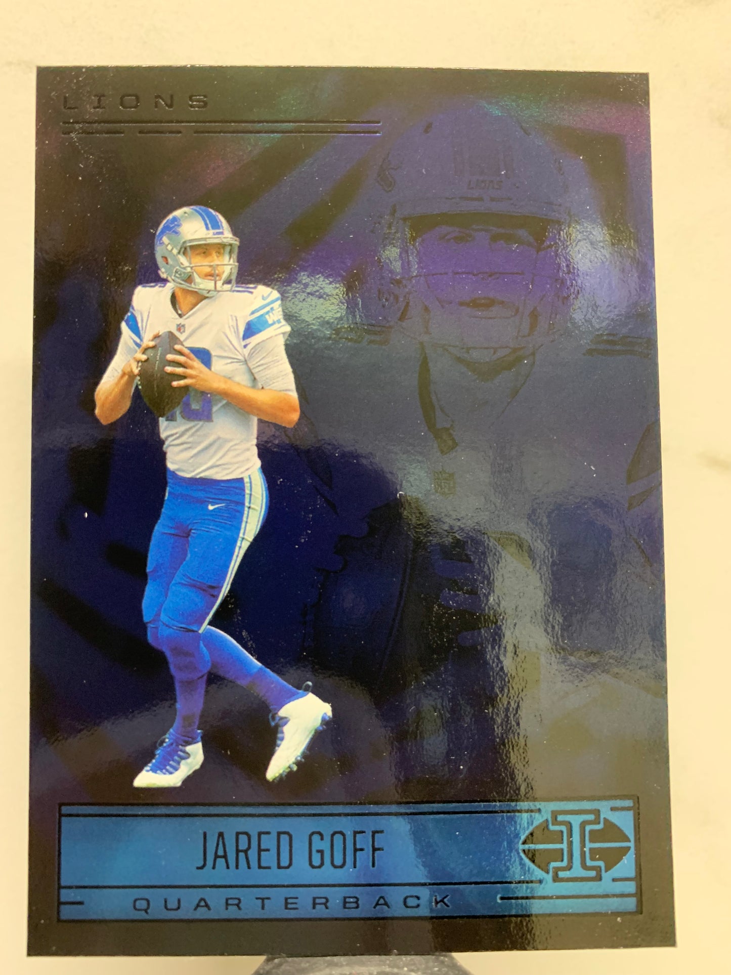 2021 Panini Illusions #5 Sapphire Jared Goff Detroit Lions