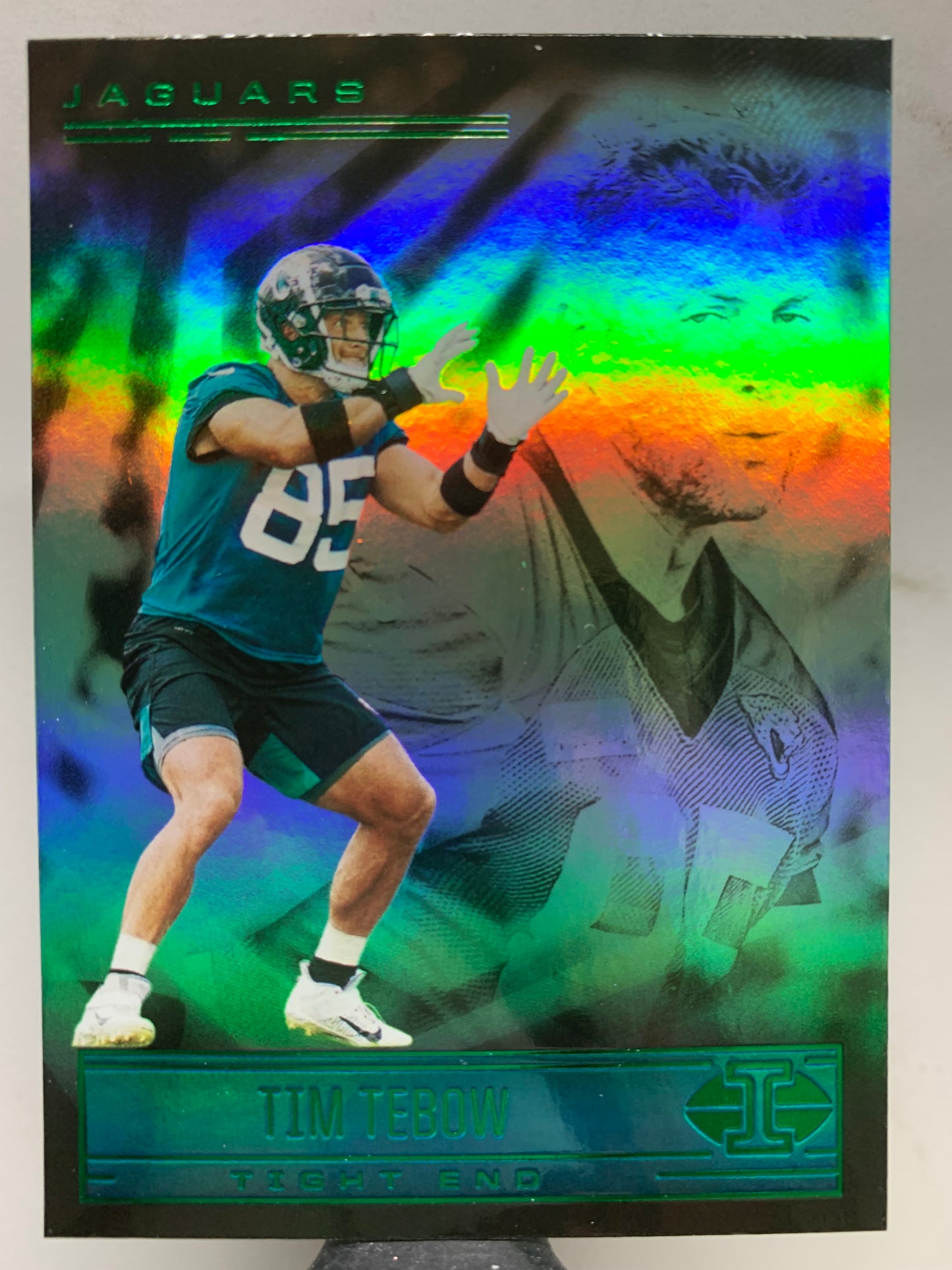 2021 Panini Illusions #10 Emerald  Tim Tebow Jacksonville Jaguars