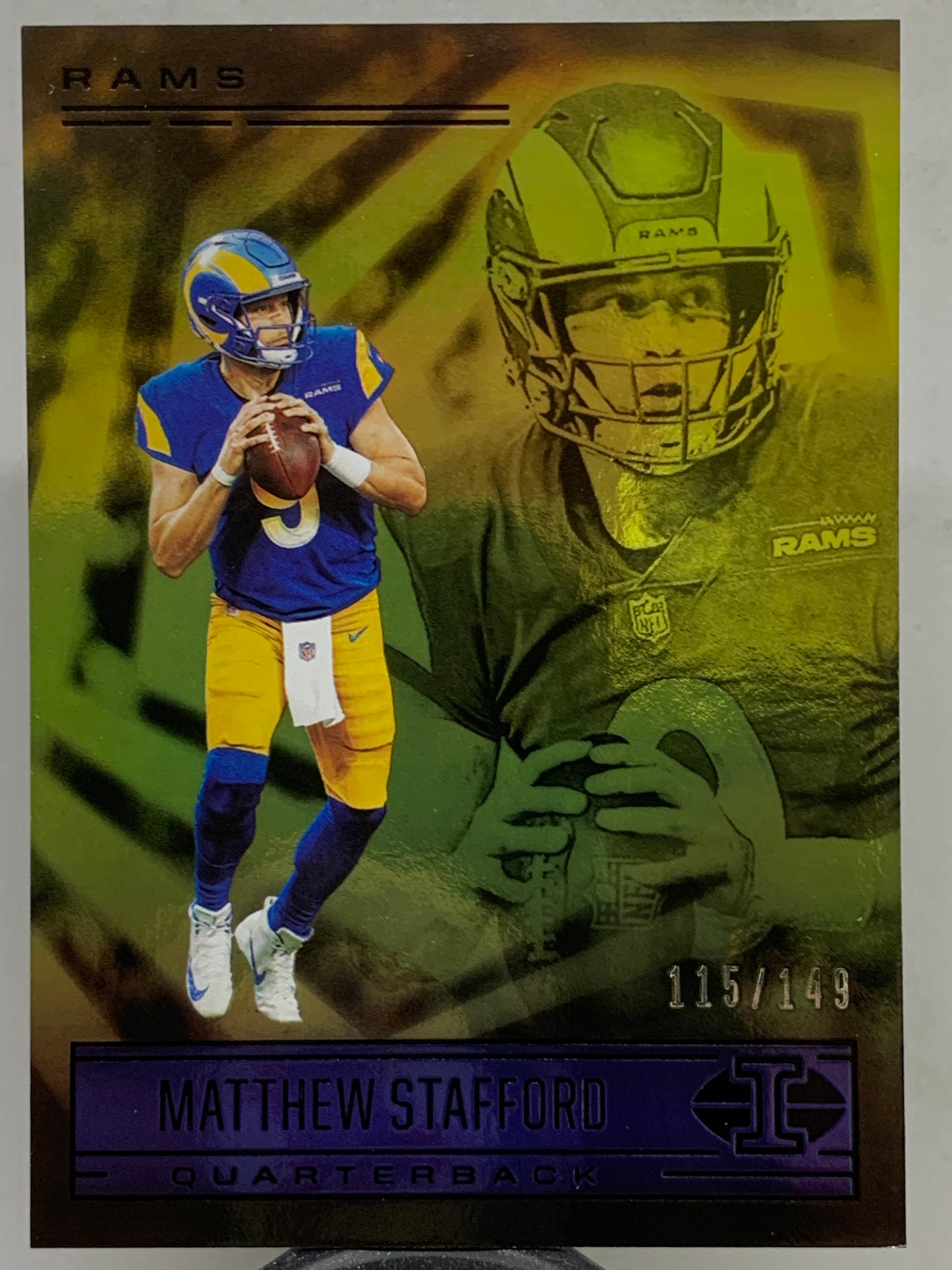 2021 Panini Illusions #16 Yellow Matthew Stafford Los Angeles Rams SER/149