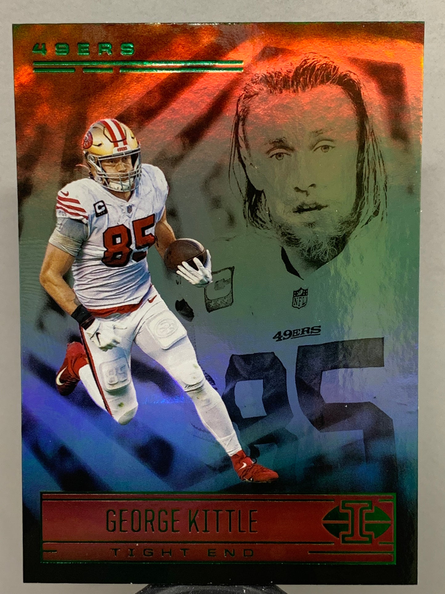 2021 Panini Illusions #18 Emerald  George Kittle San Francisco 49ers