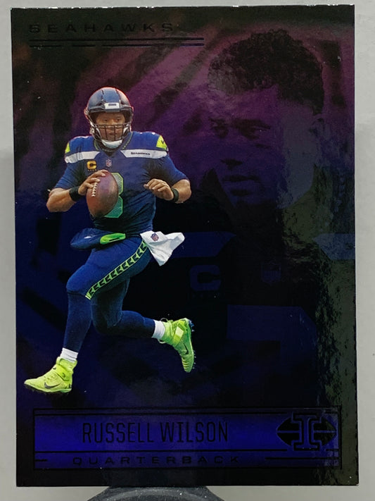 2021 Panini Illusions #20 Sapphire  Russell Wilson Seattle Seahawks