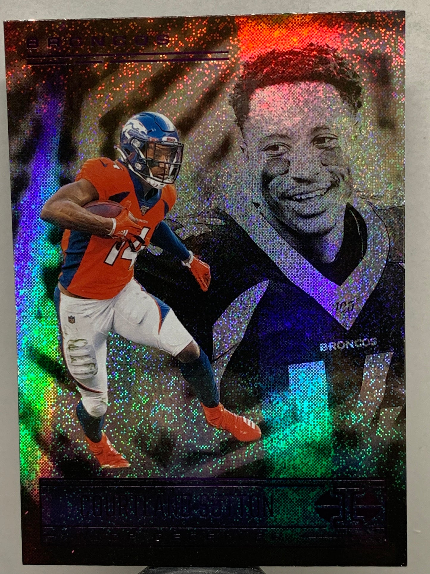 2021 Panini Illusions #22 Dots Courtland Sutton Denver Broncos