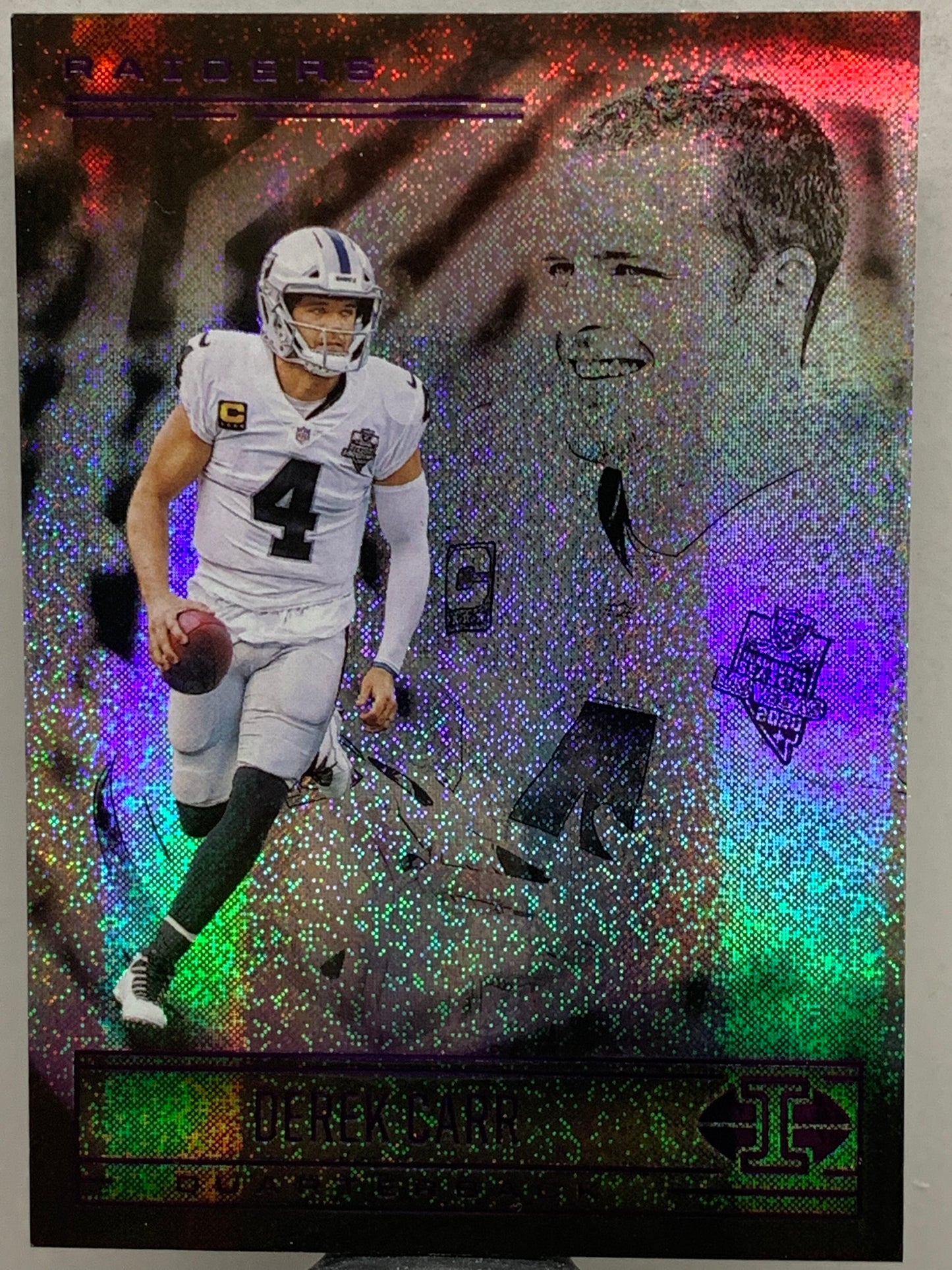 2021 Panini Illusions #26 Dots Derek Carr Las Vegas Raiders