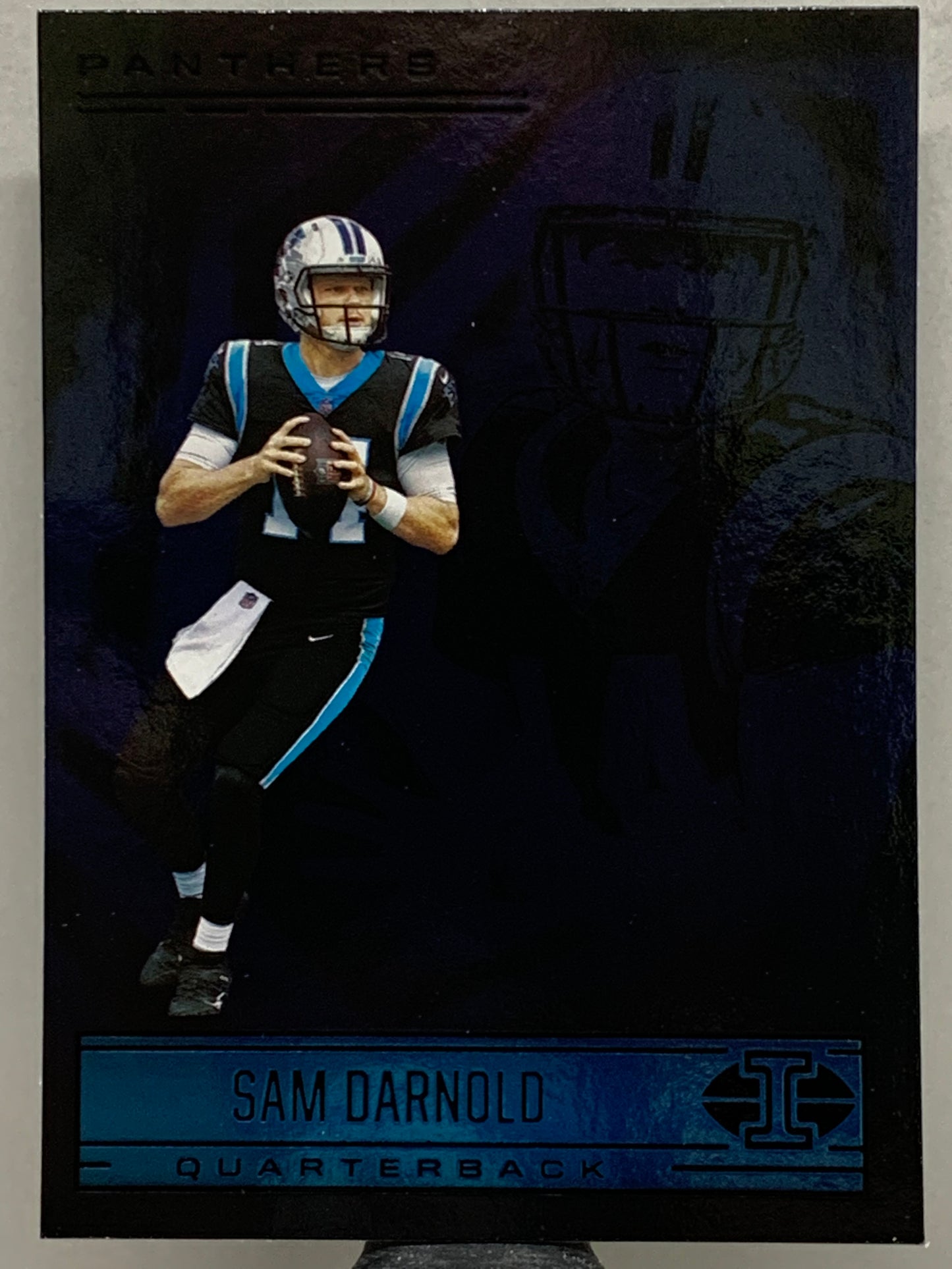 2021 Panini Illusions #32 Sapphire Sam Darnold Carolina Panthers