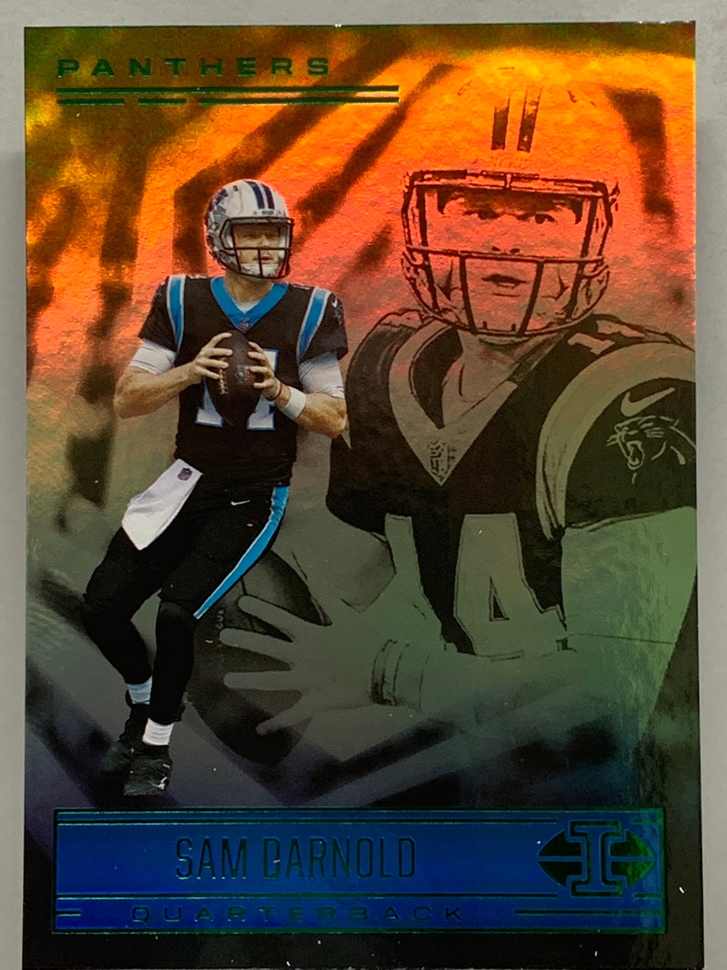 2021 Panini Illusions #32  Emerald Sam Darnold Carolina Panthers