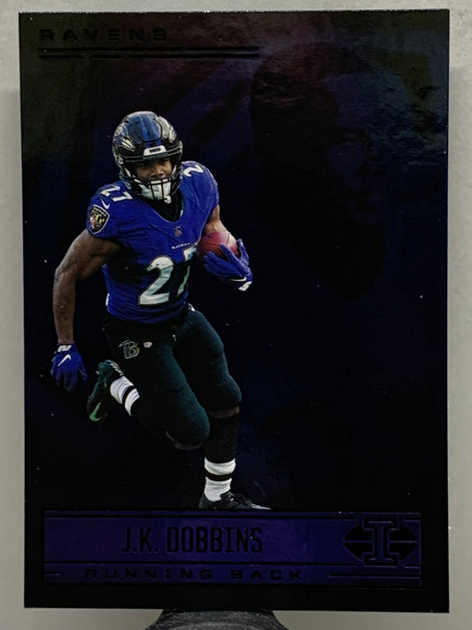 2021 Panini Illusions #39 Sapphire J.K. Dobbins Baltimore Ravens